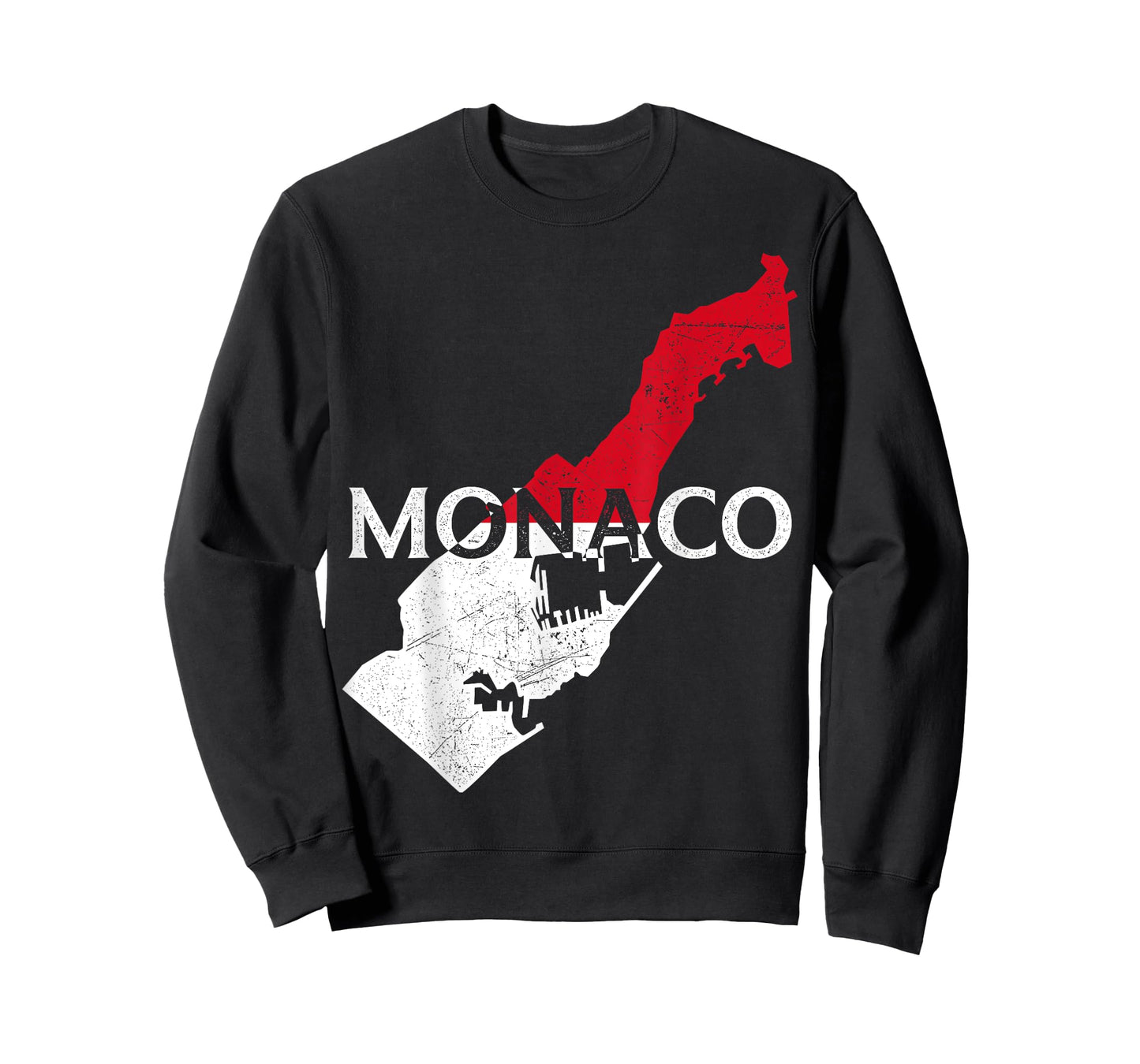Monaco Country Map Flag Proud Monegasque Patriotic T-Shirt