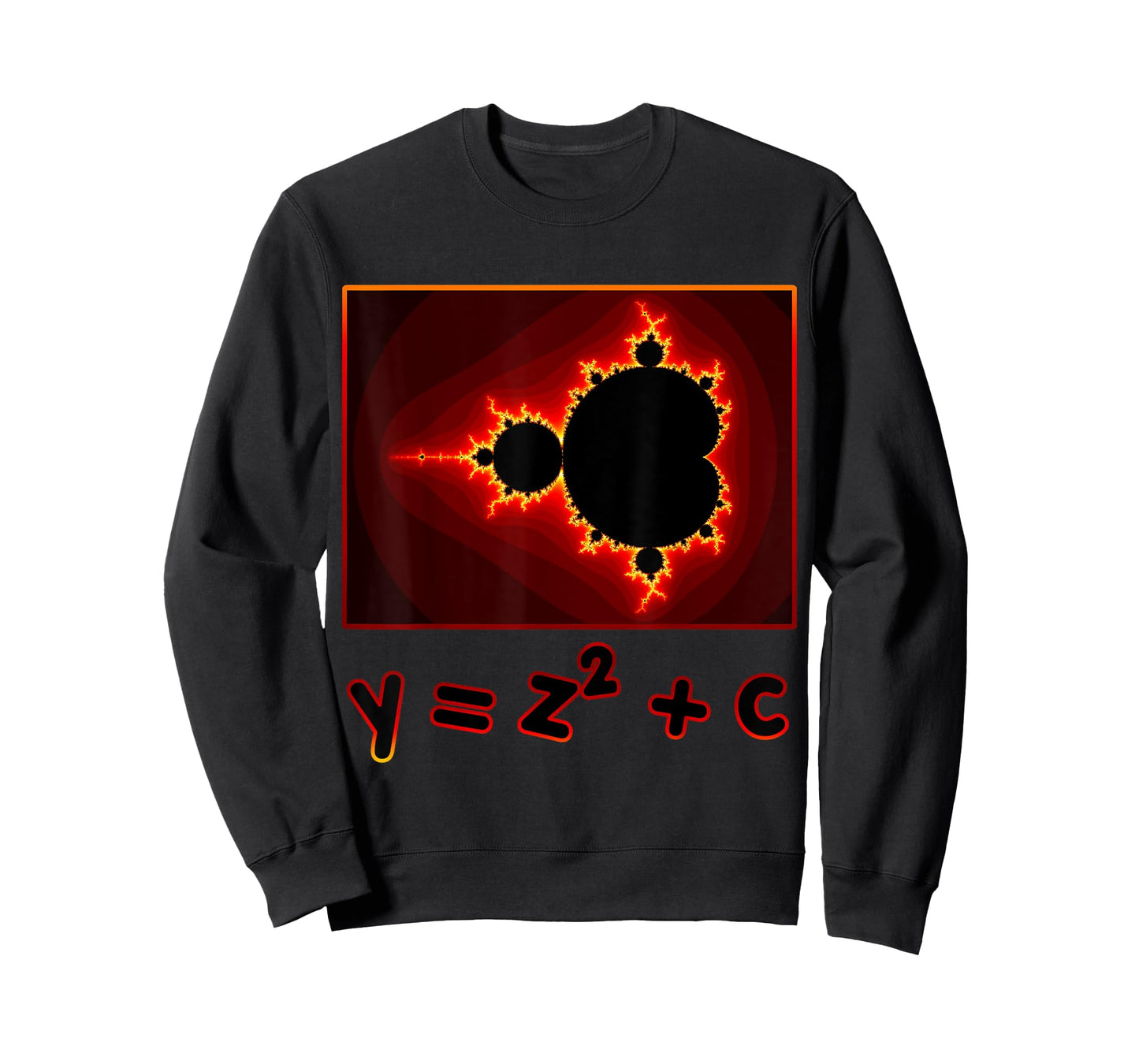 Fractal Mandelbrot set complex numbers equation retro. T-Shirt