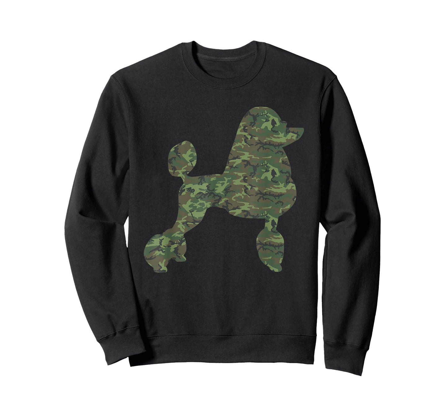 Military Poodle Camo Print US Dog Animal Veteran Men Gift T-Shirt
