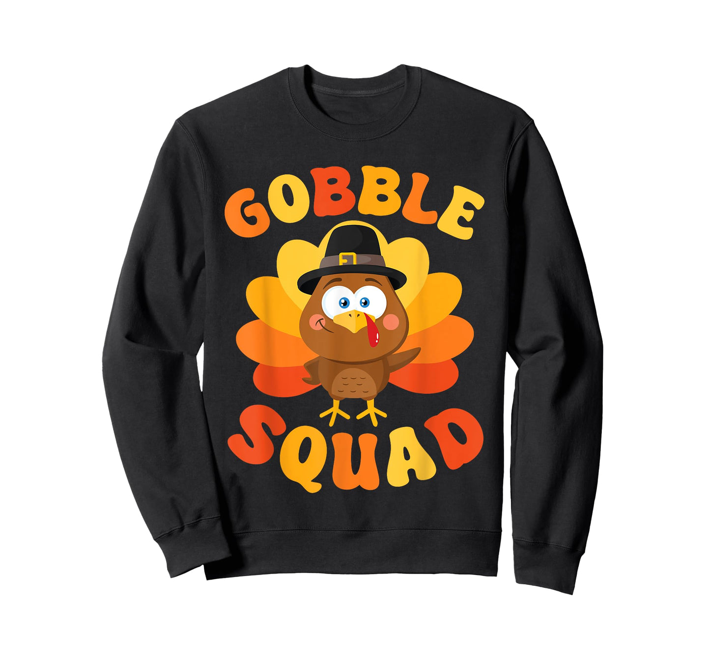 Gobble Squad Cute Turkey Thanksgiving T-Shirt