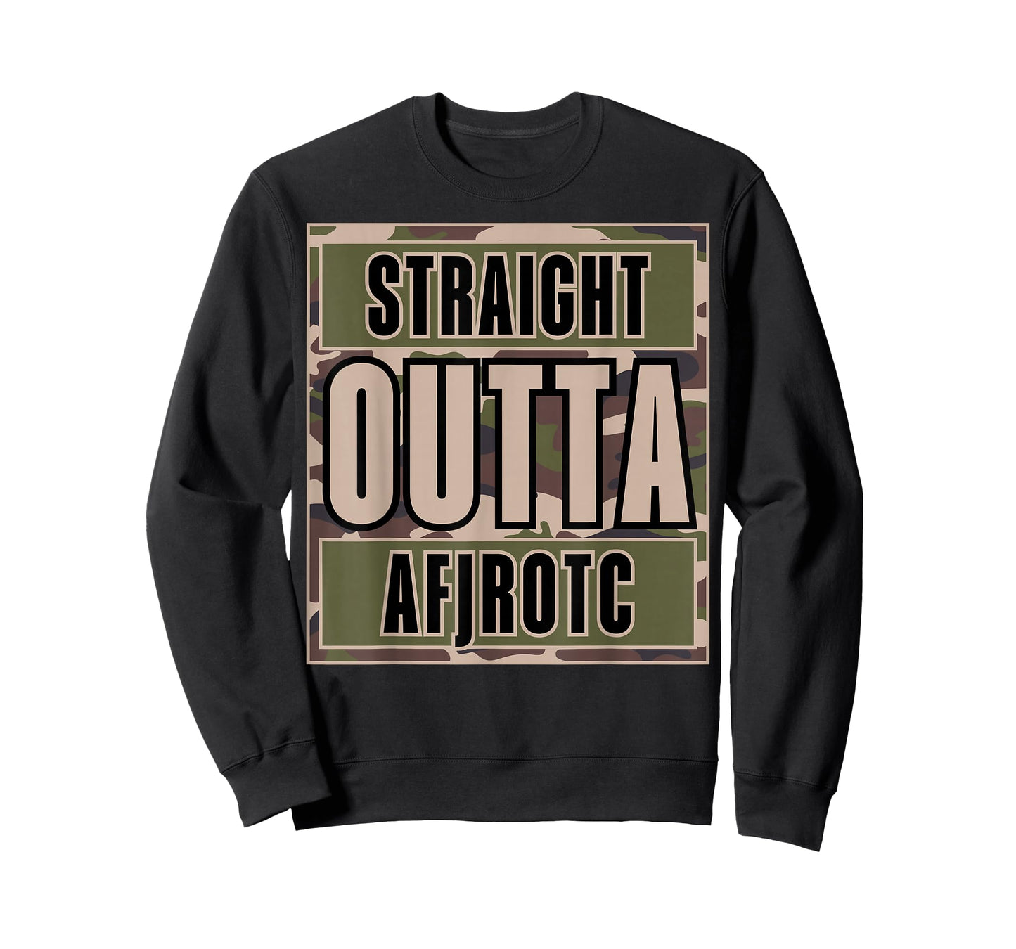 Straight Outta AFJROTC US Junior ROTC Cadet Funny AFJROTC T-Shirt