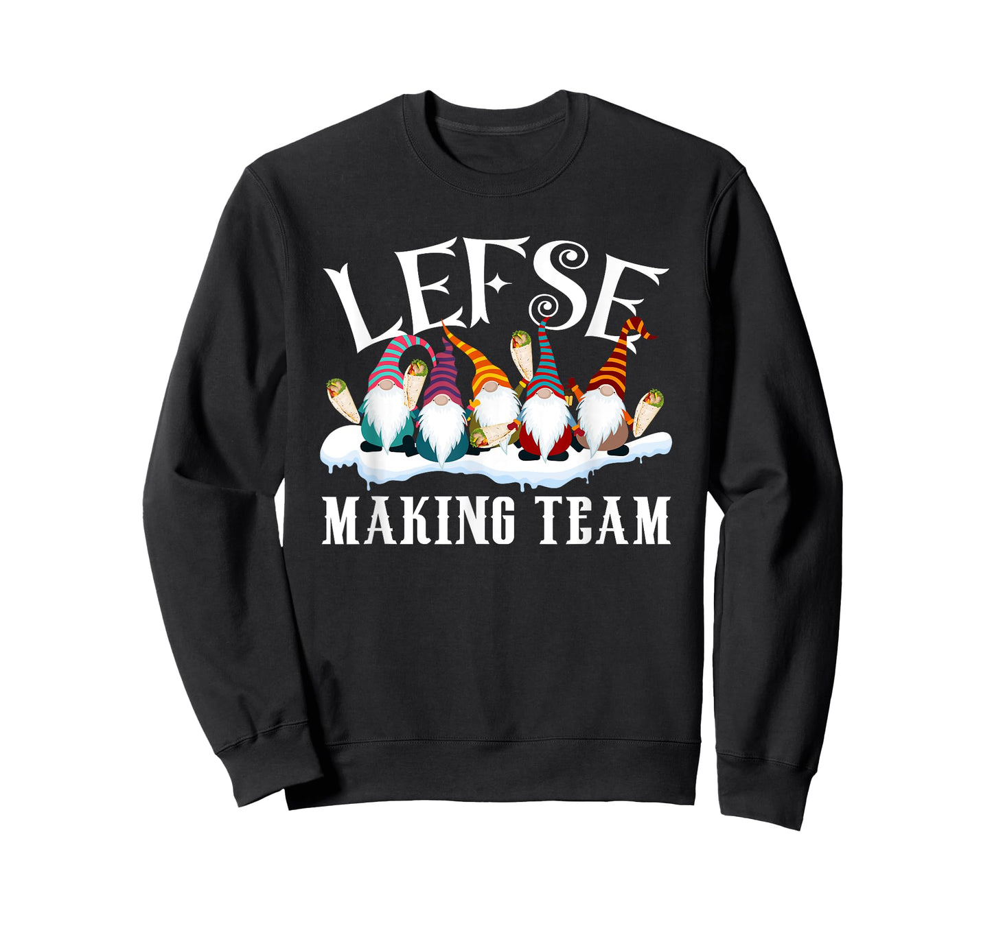 Gnome Nisse Tomte Christmas Xmas Tee Lefse Making Team T-Shirt