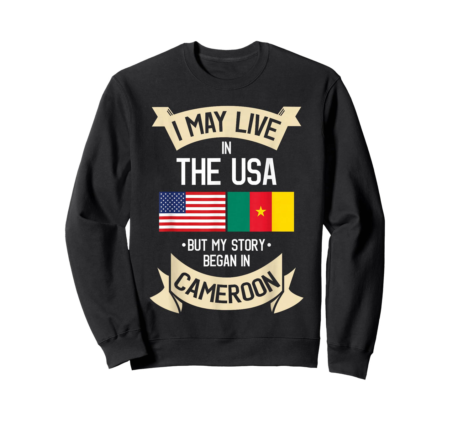 Cameroon American Flag USA Cameroonian Roots Gifts T-Shirt