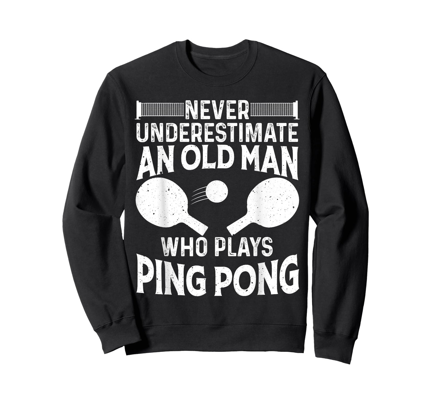 Funny Ping Pong Design Men Dad Grandpa Table Tennis Player T-Shirt
