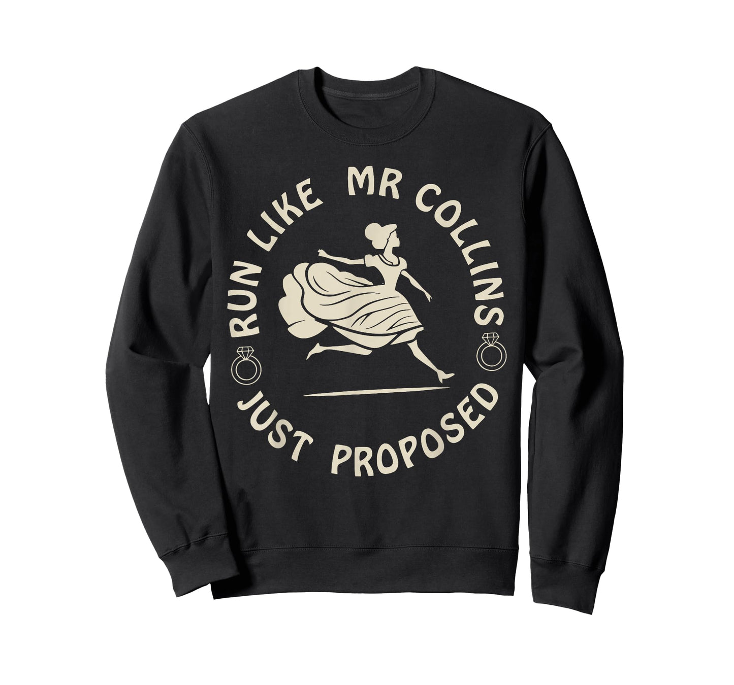 Run Like Mr Collins Just Proposed Funny Running And Books T-Shirt