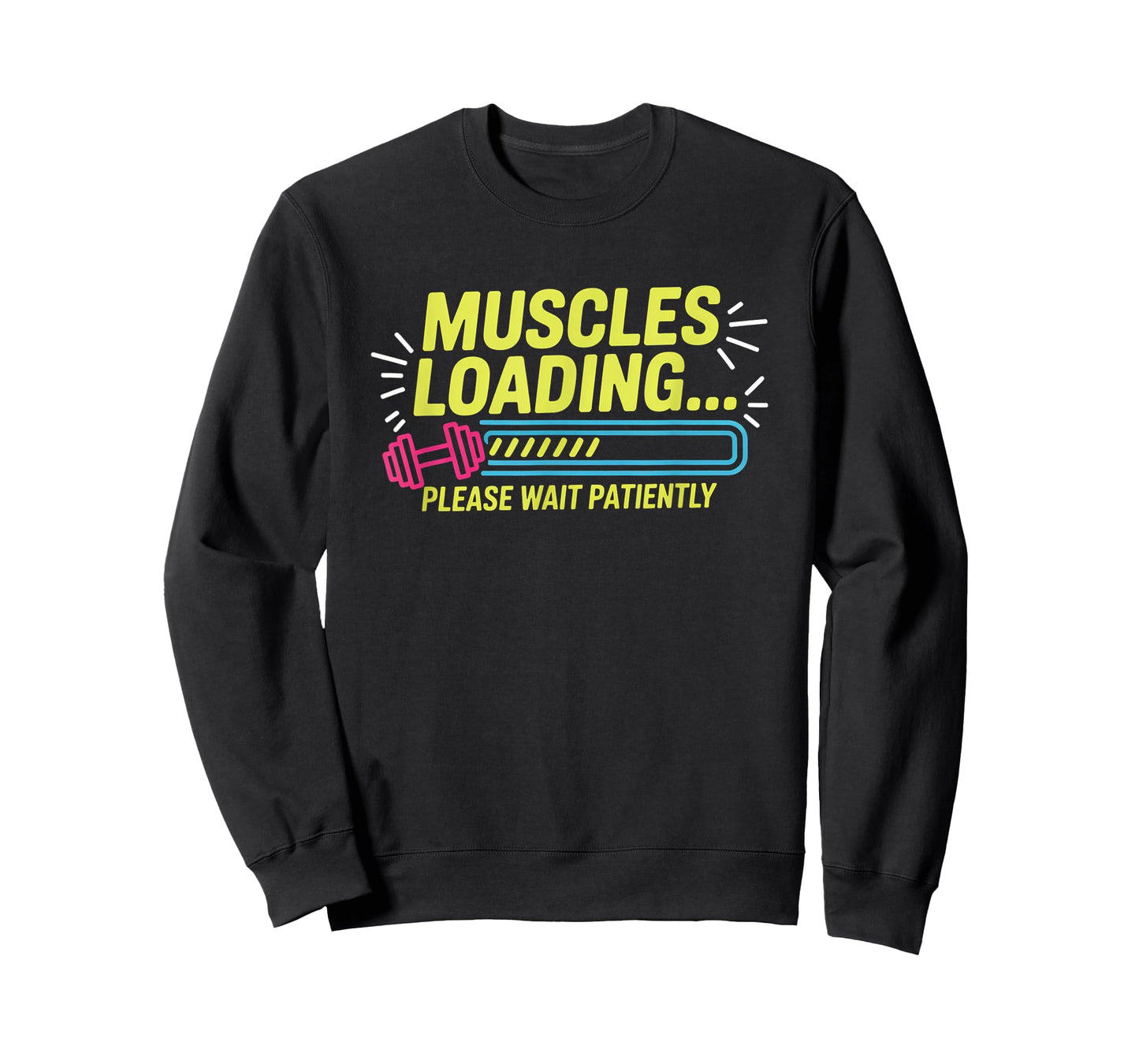 Muscles Loading Please Wait Fitness Funny Gym Workout Men T-Shirt