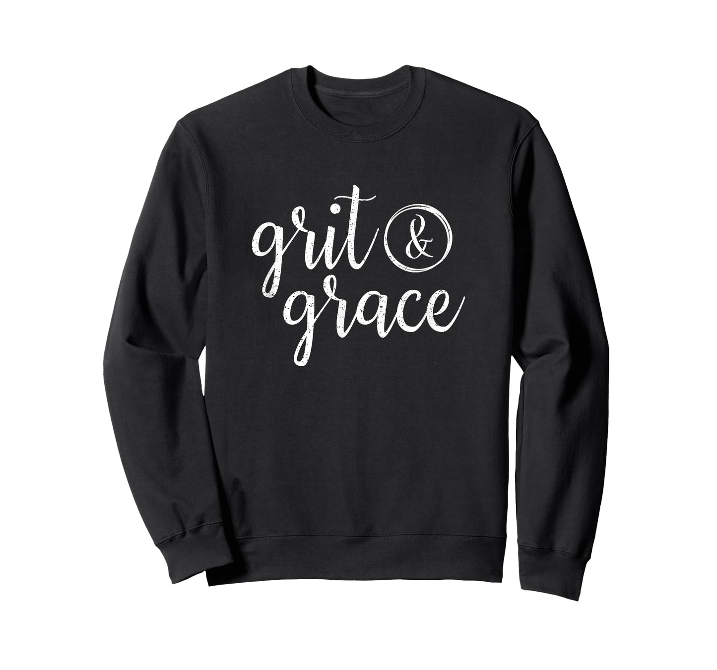 Grit & Grace Distressed Vintage Text T Shirt T-Shirt