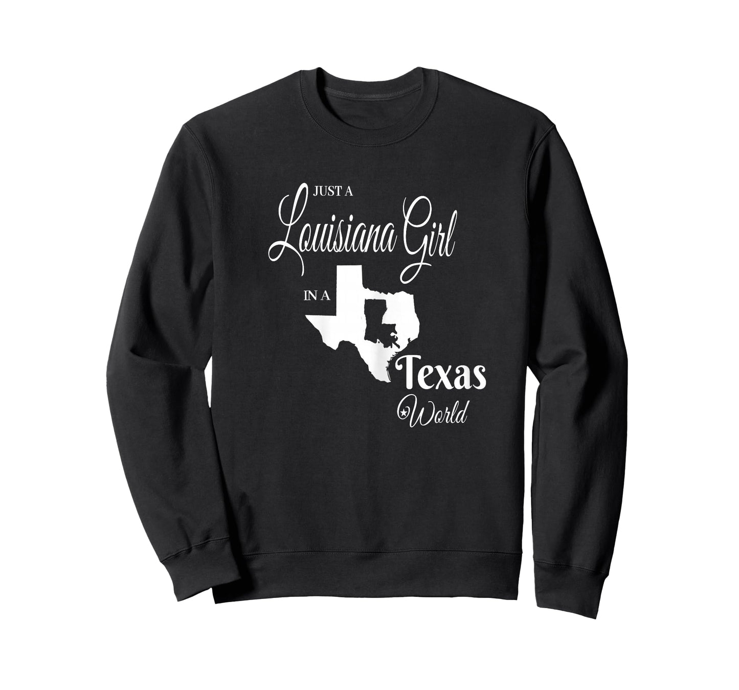 Funny, "Louisiana Girl in a Texas World" T-Shirt T-Shirt