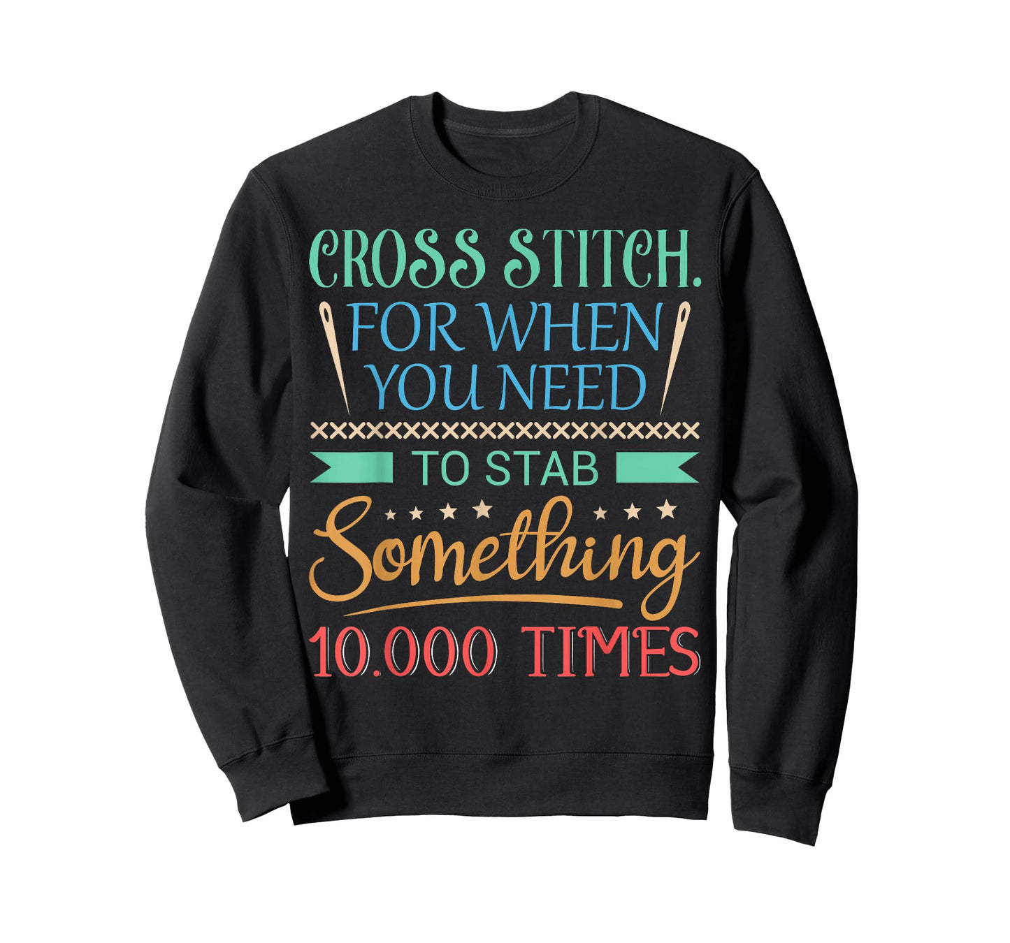 Funny Cross Stitch Shirt - Cross-Stitch Sewing Stab T-Shirt
