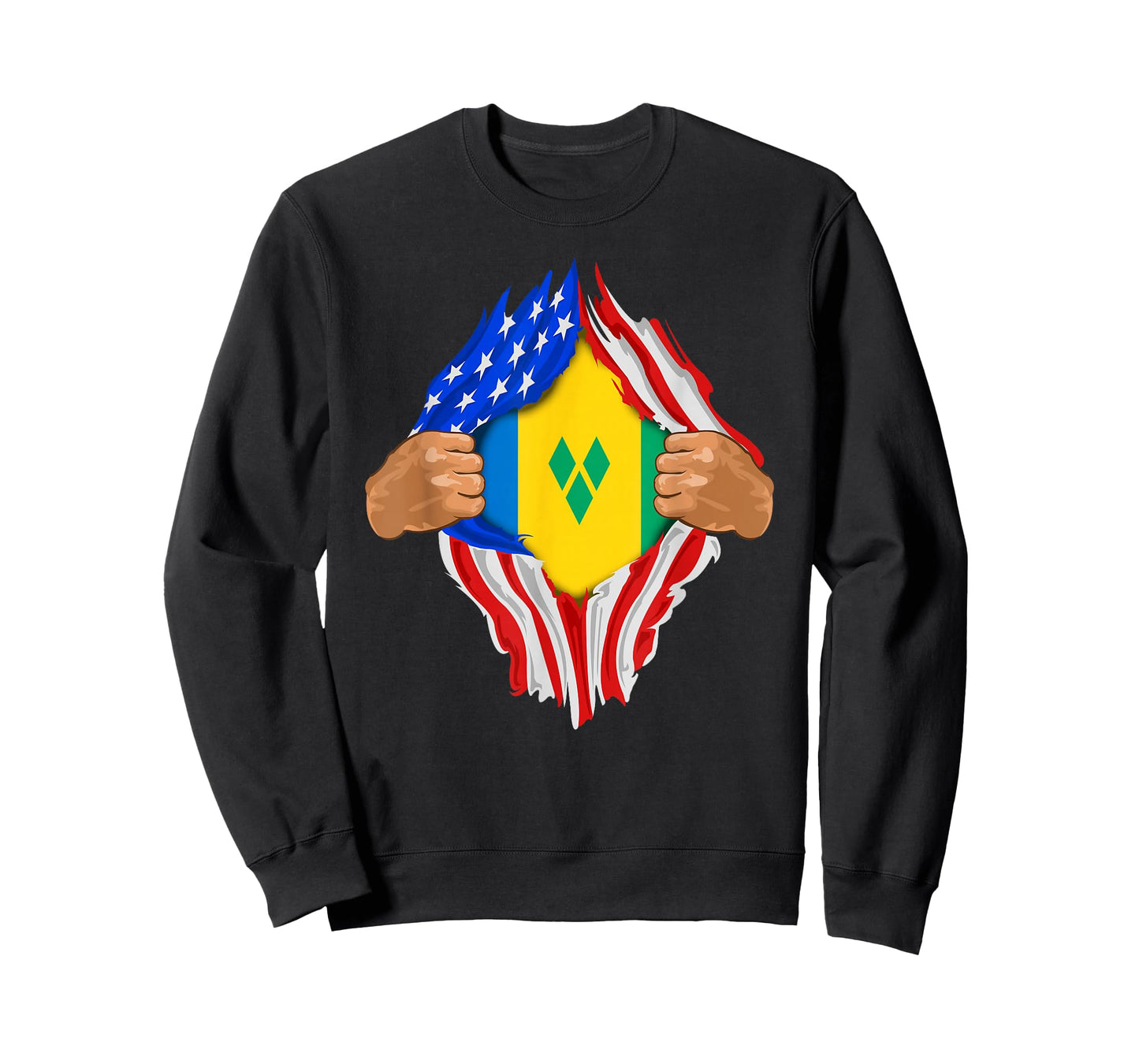 Saint Vincent and the Grenadines Blood Inside Me | Flag Gift T-Shirt