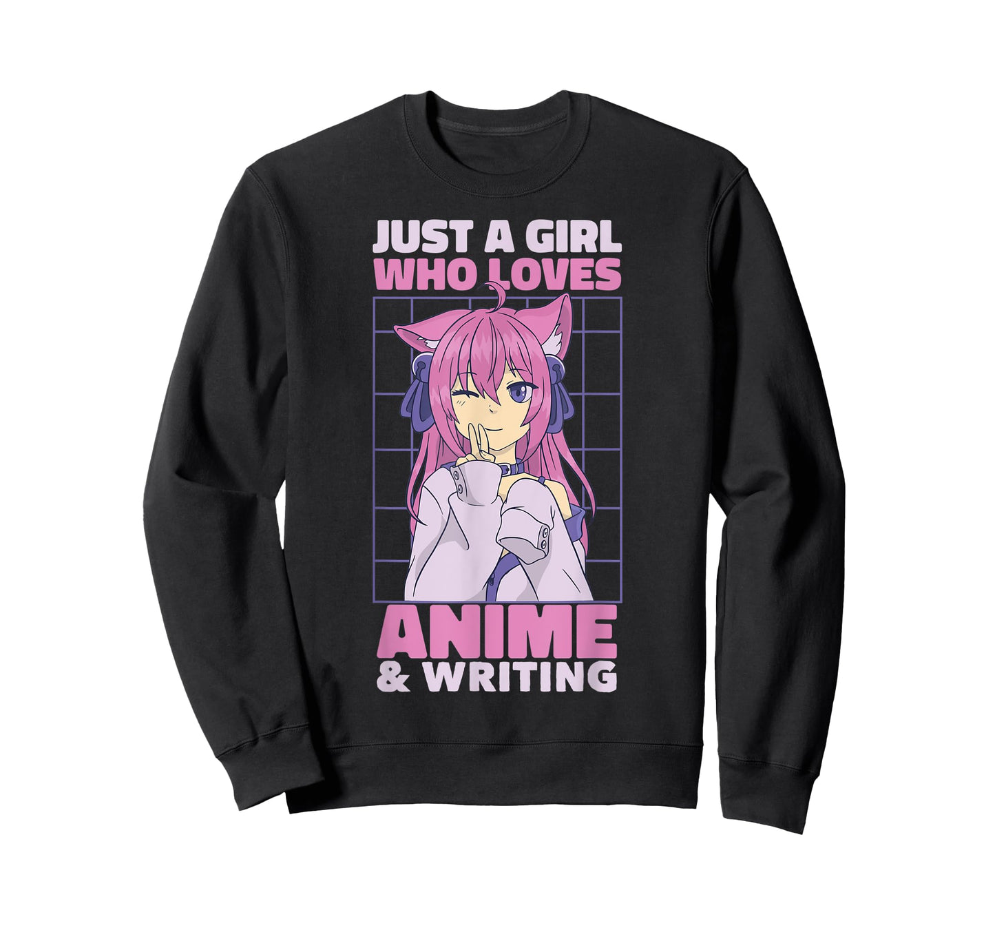 Just A Girl Who Loves Anime | Cute Anime and Writing T-Shirt