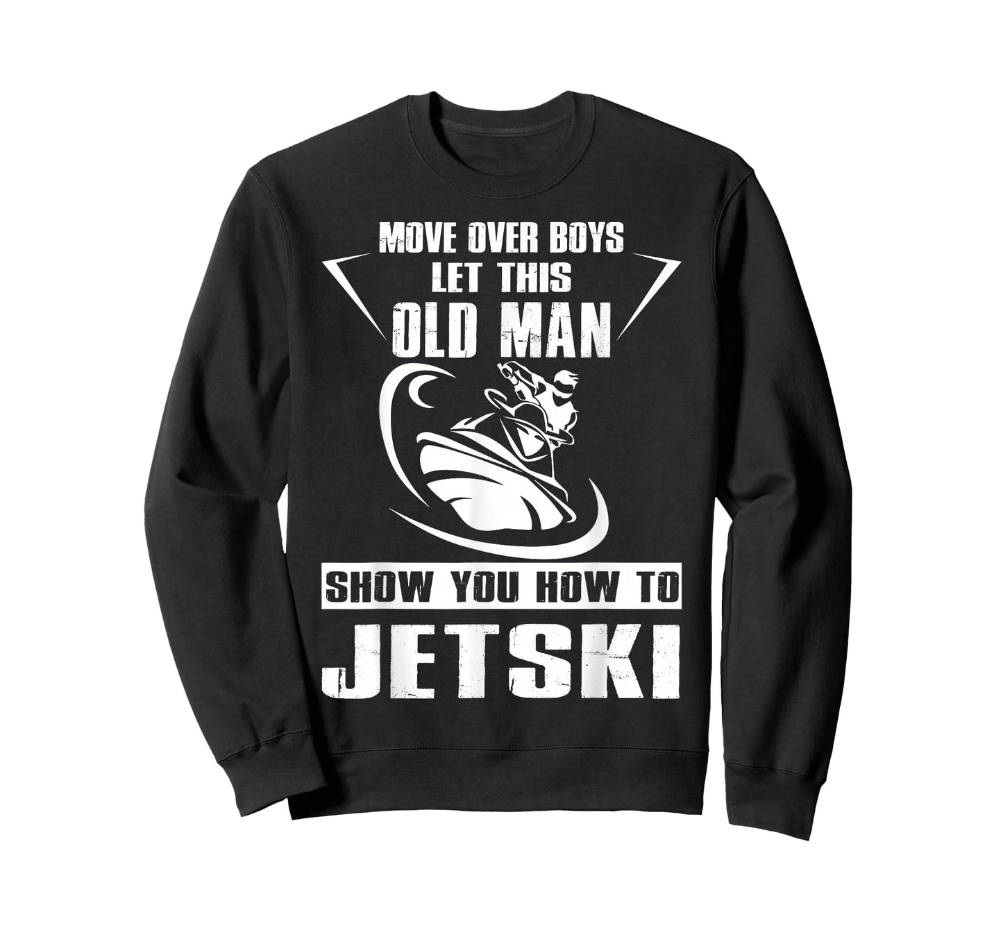 Old Man How to Jetski Cool Funny Jet-Ski Jet Skiing T-Shirt