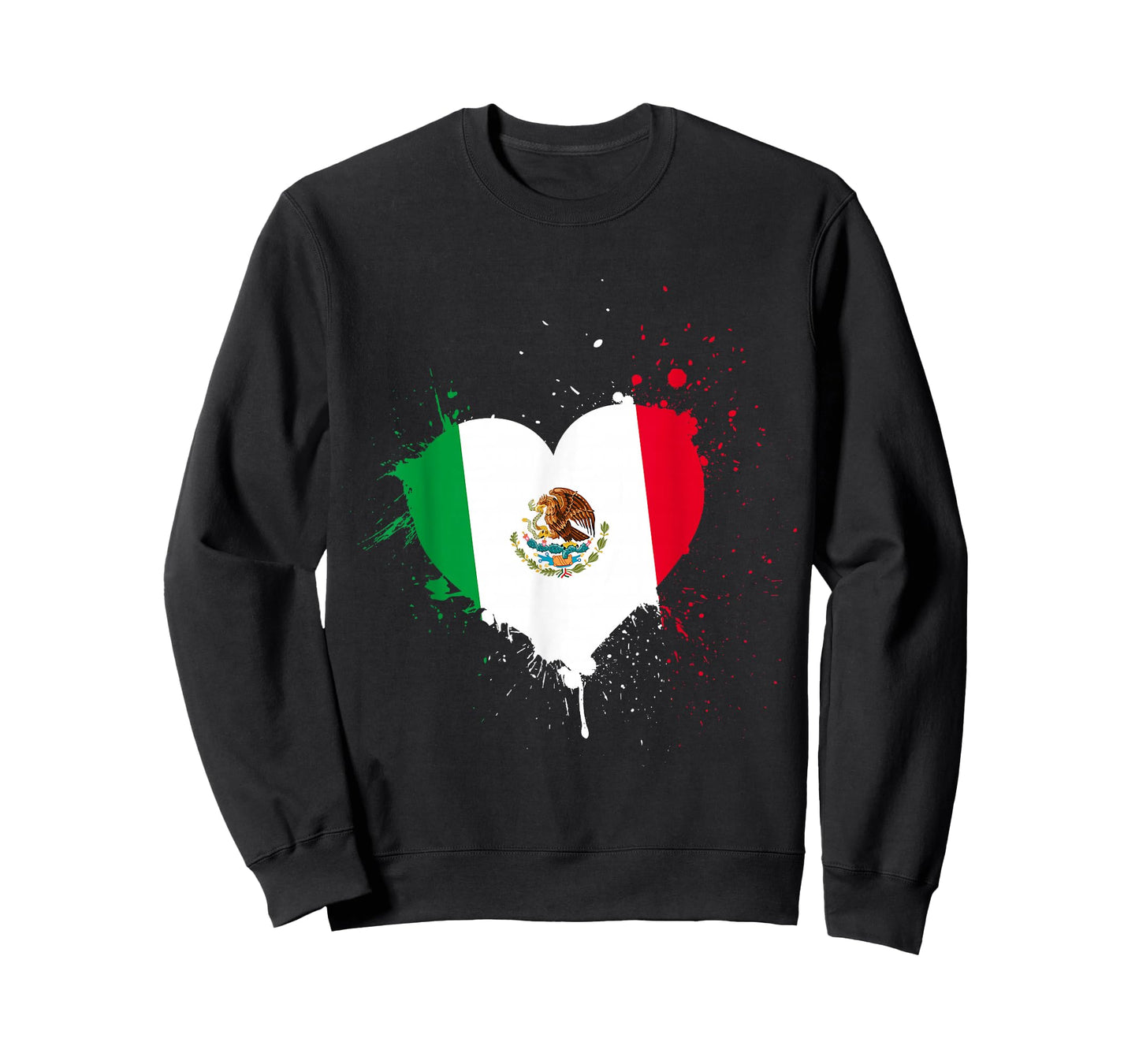 Mexican Flag Heart Viva Mexico T-Shirt