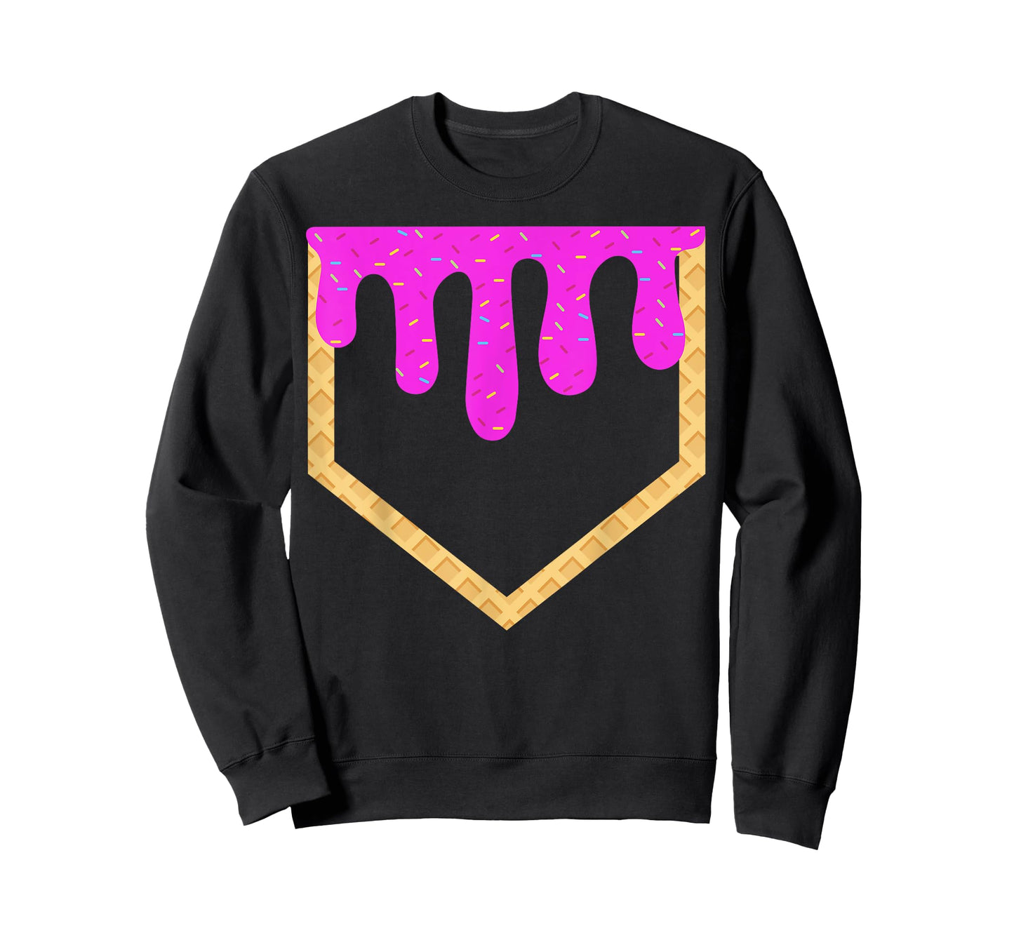 Baseball Drip Boys Home Plate Ice Cream Drip Youth T-Shirt