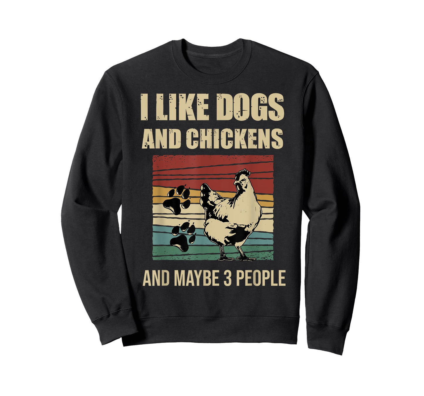 I Like Dogs And Chickens And Maybe 3 People Vintage T-Shirt