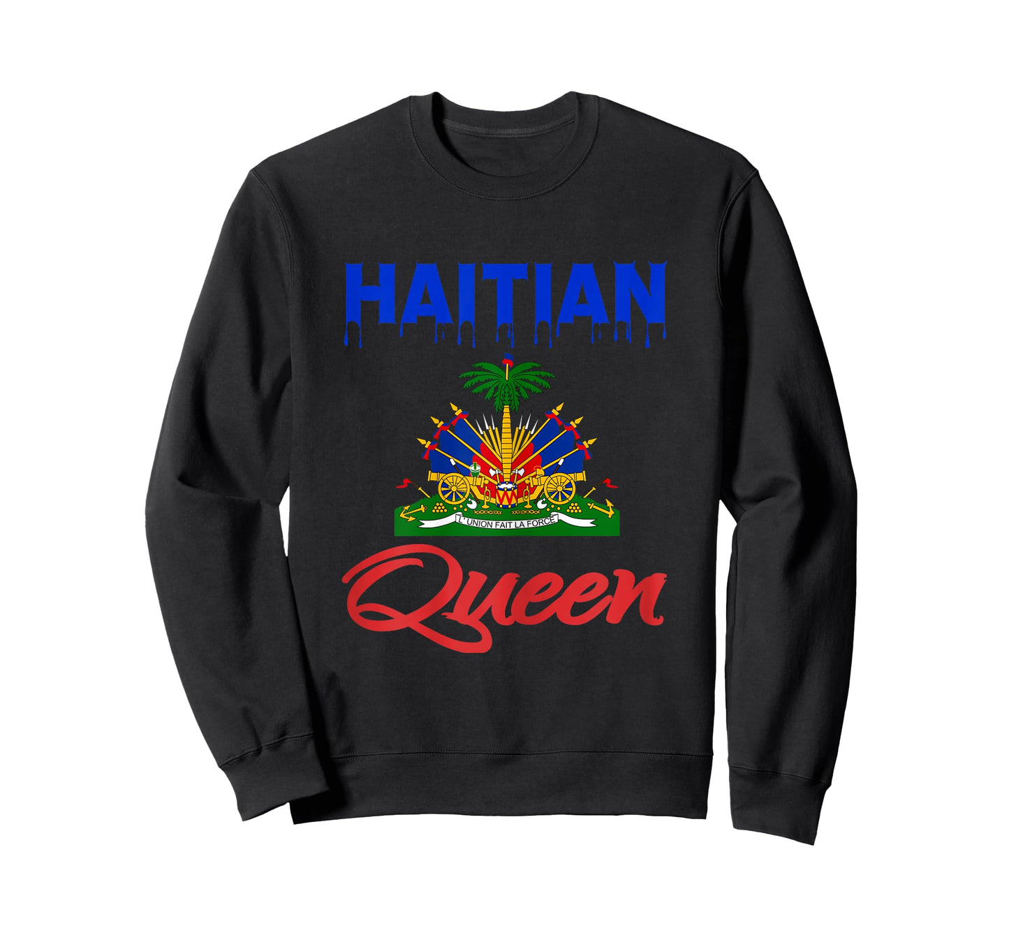 Haitian Queen Dripping Women Perfect Haiti Crown Flag Gift T-Shirt