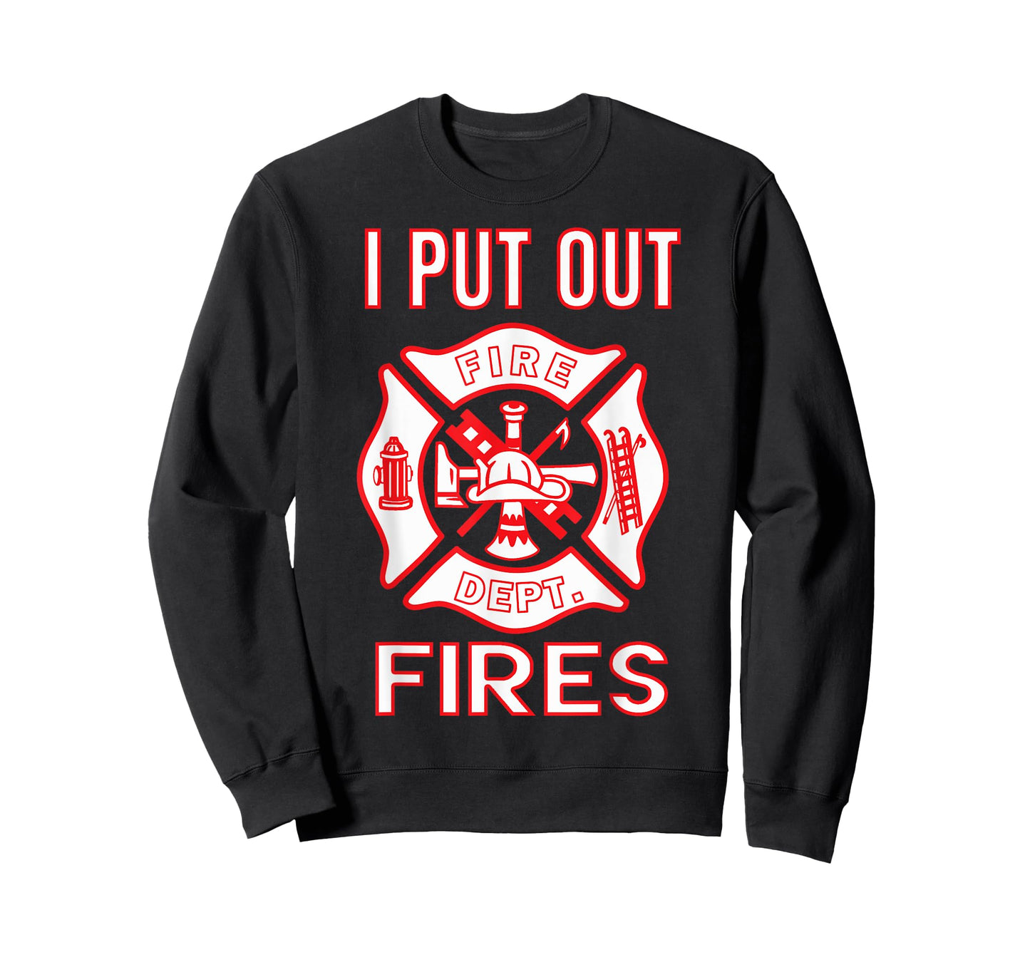Fireman Costume Funny Firefighter I Put Out Fires Firemen T-Shirt