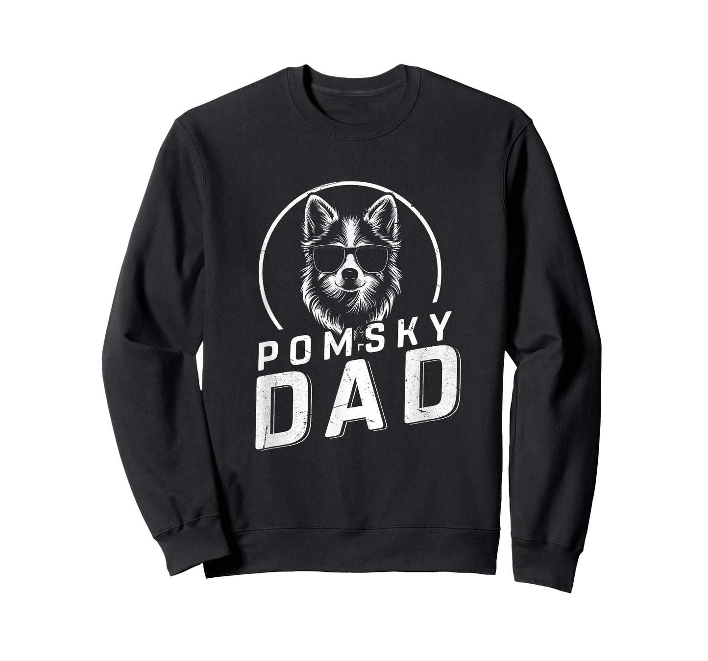 Pomsky Dad Dog Owner Gifts Men Funny Dog Dad Father's Day T-Shirt