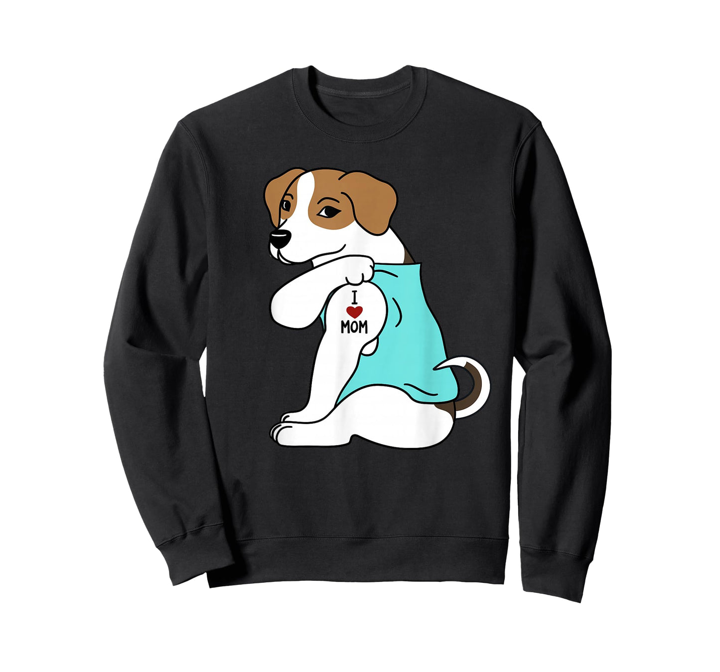 I Love Mom Tattoo Jack Russell Terrier Mother's Day Dog T-Shirt