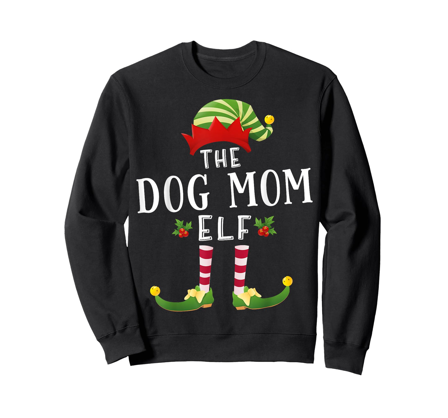 The Dog Mom Elf Christmas Matching Pajama Men Women T-Shirt