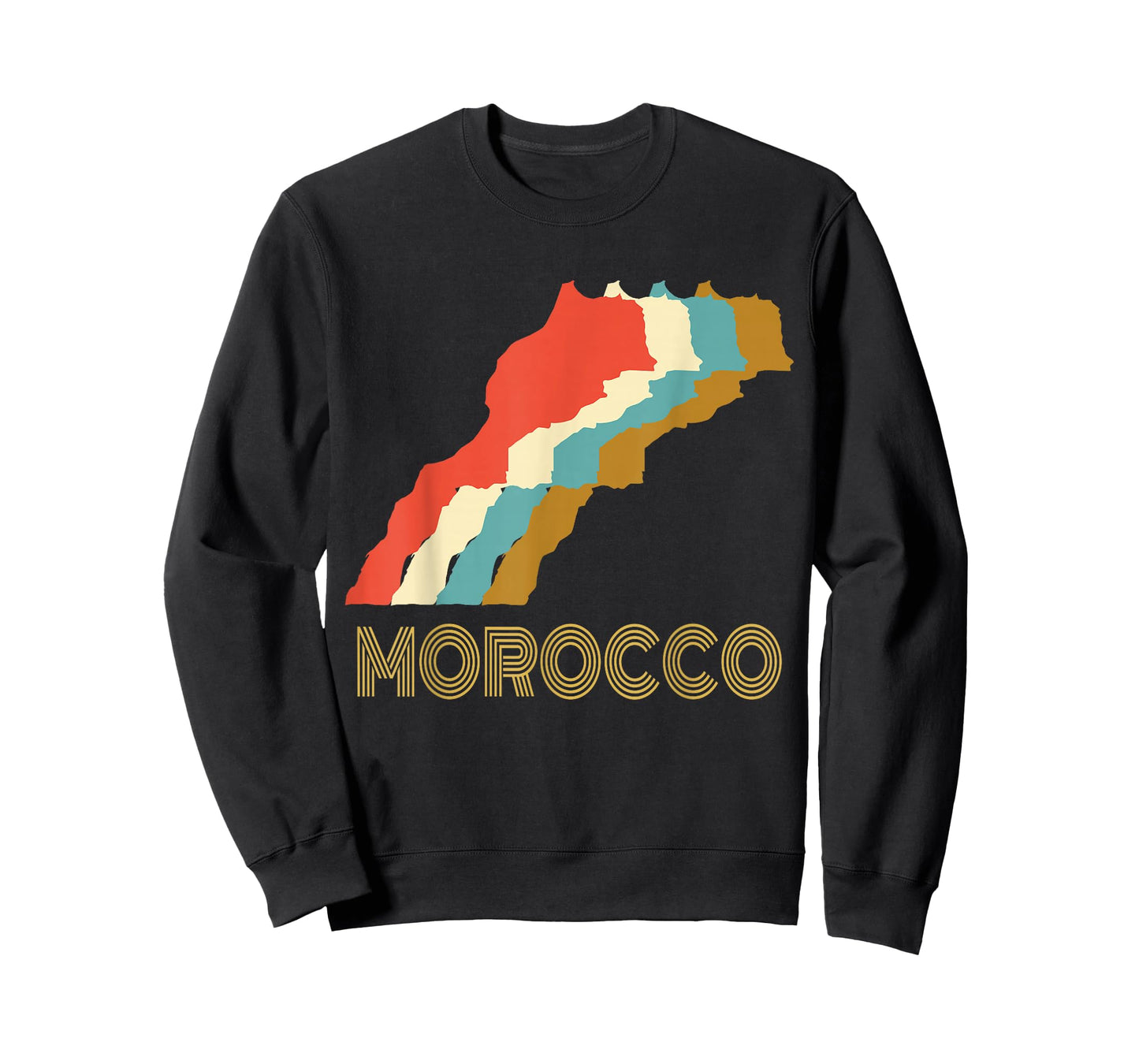 Vintage Morocco T-shirt, I Love Maroc Map Shirt T-Shirt