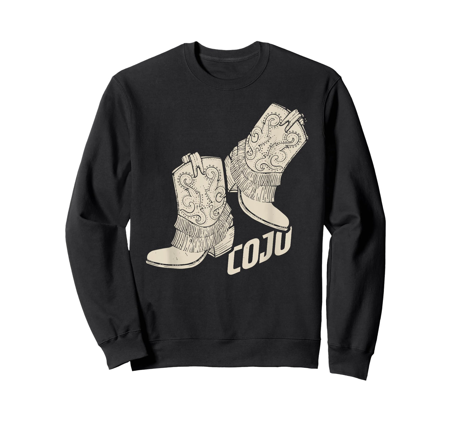 Retro Cojo Johnson Bull Skull Music Country 70s Cowboy Boots T-Shirt