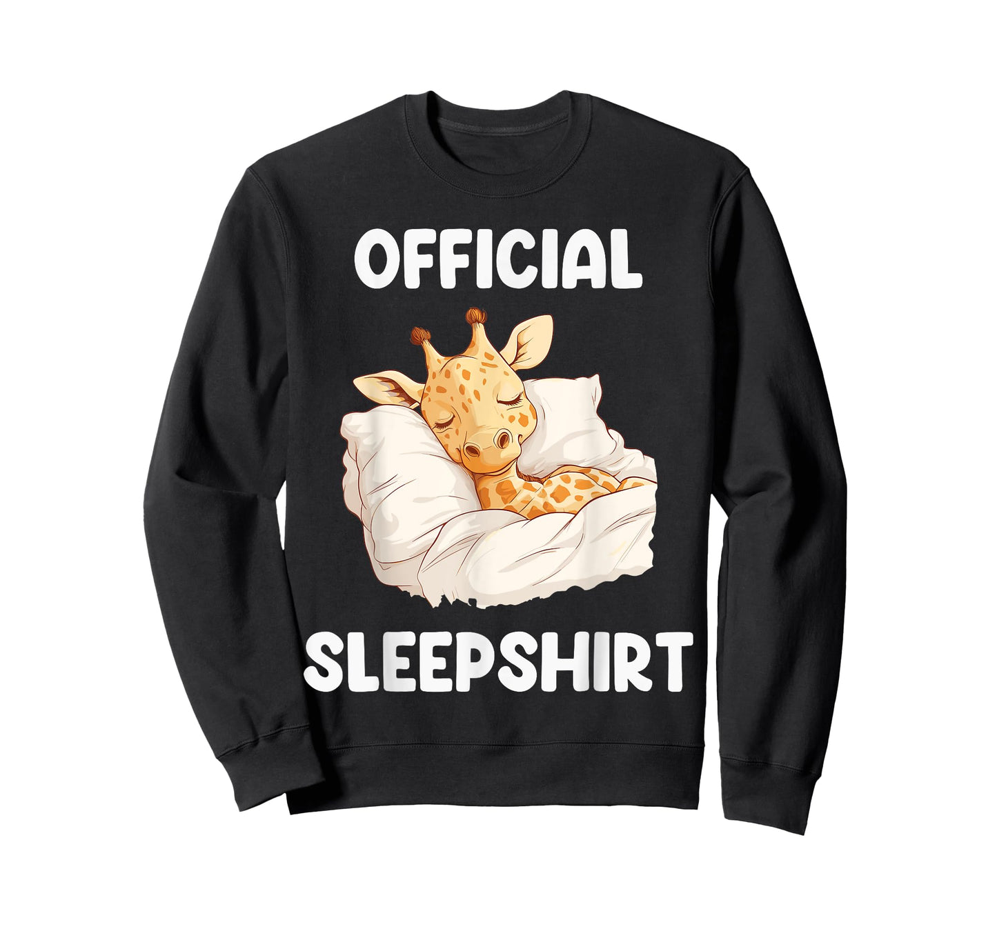 Official Sleepshirt Sleeping Giraffe Animal Lovers Pajama T-Shirt