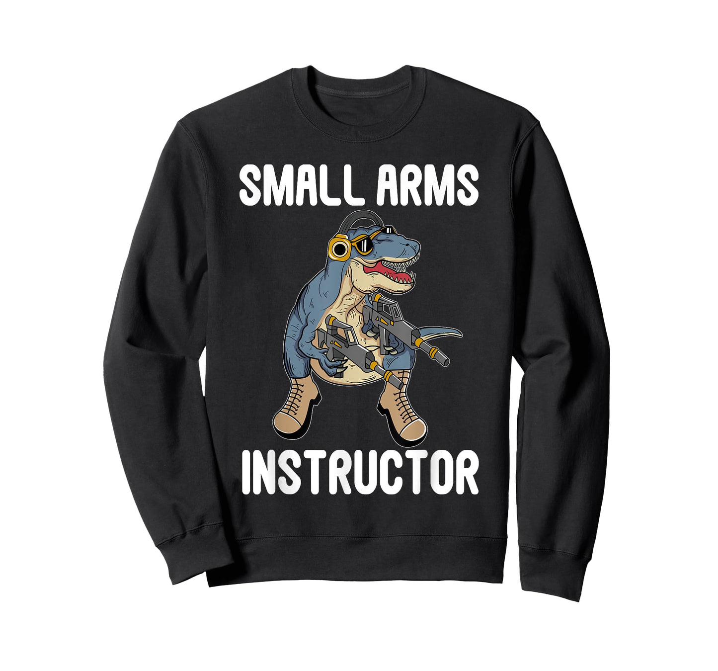 Small Arms Instructor Rex Dinosaur Gun for Firearm Trainer T-Shirt