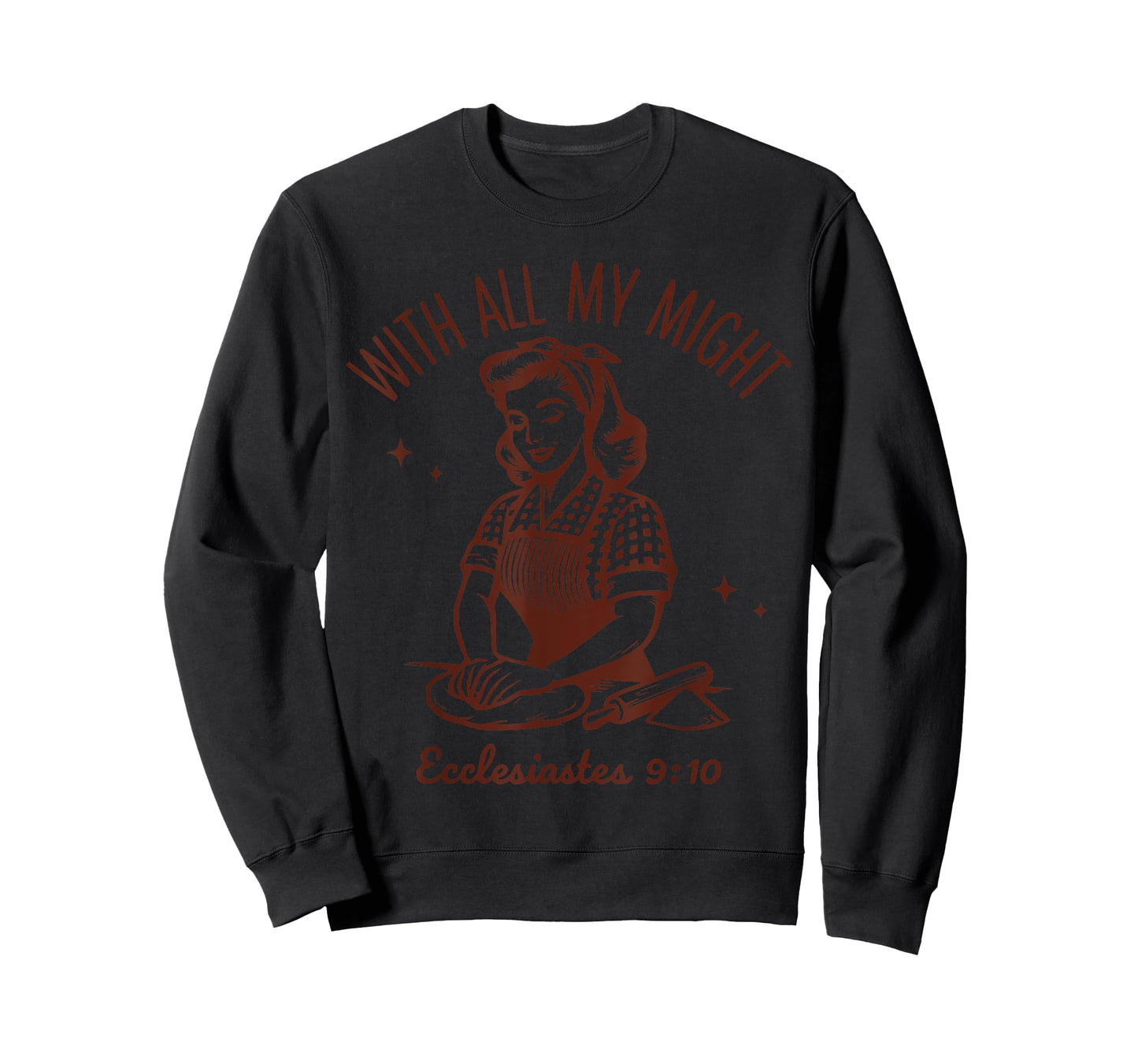 Christian Sourdough Bread Maker Kneading Ecclesiastes 9 10 T-Shirt