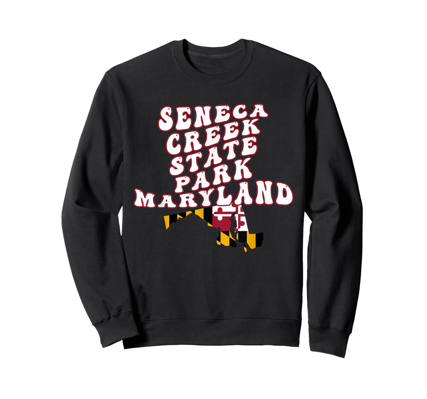 Seneca Creek State Park Maryland MD Flag Vacation Souvenir T-Shirt