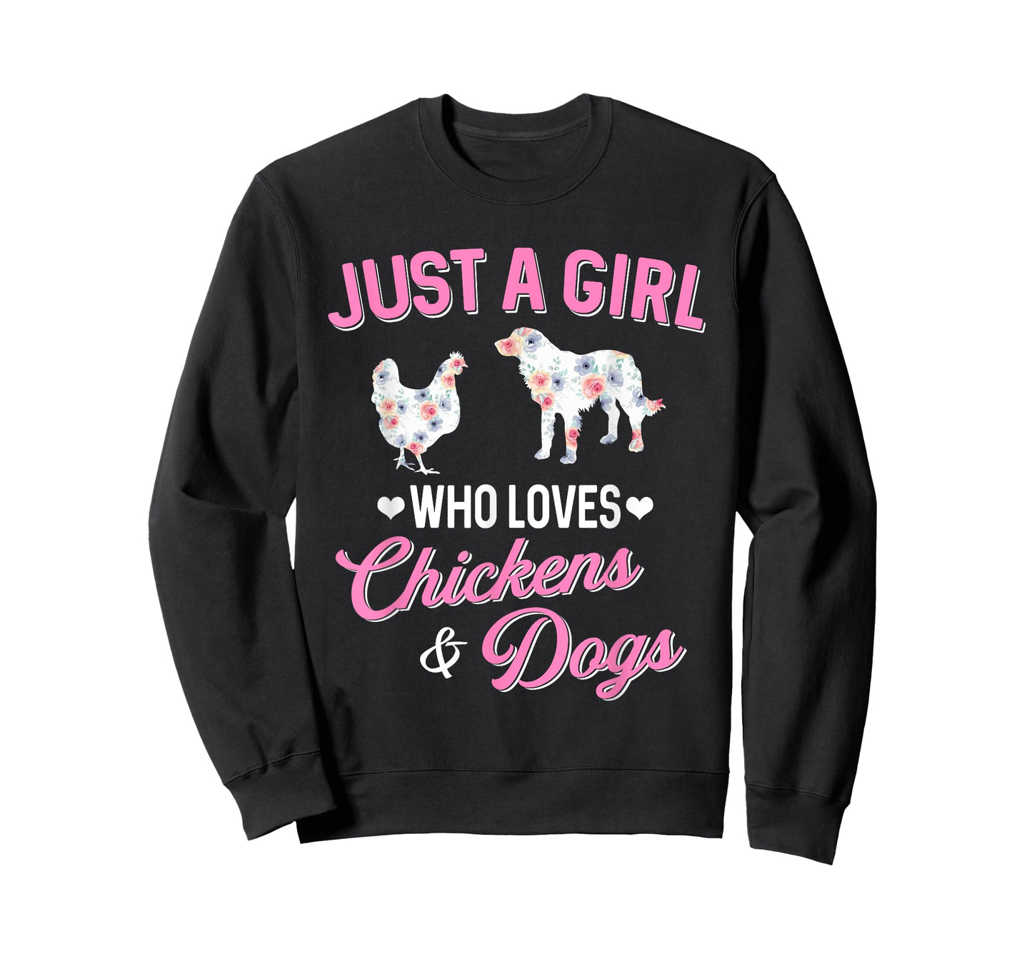 Just A Girl Who Loves Chickens Dog Lover Women Farmer T-Shirt