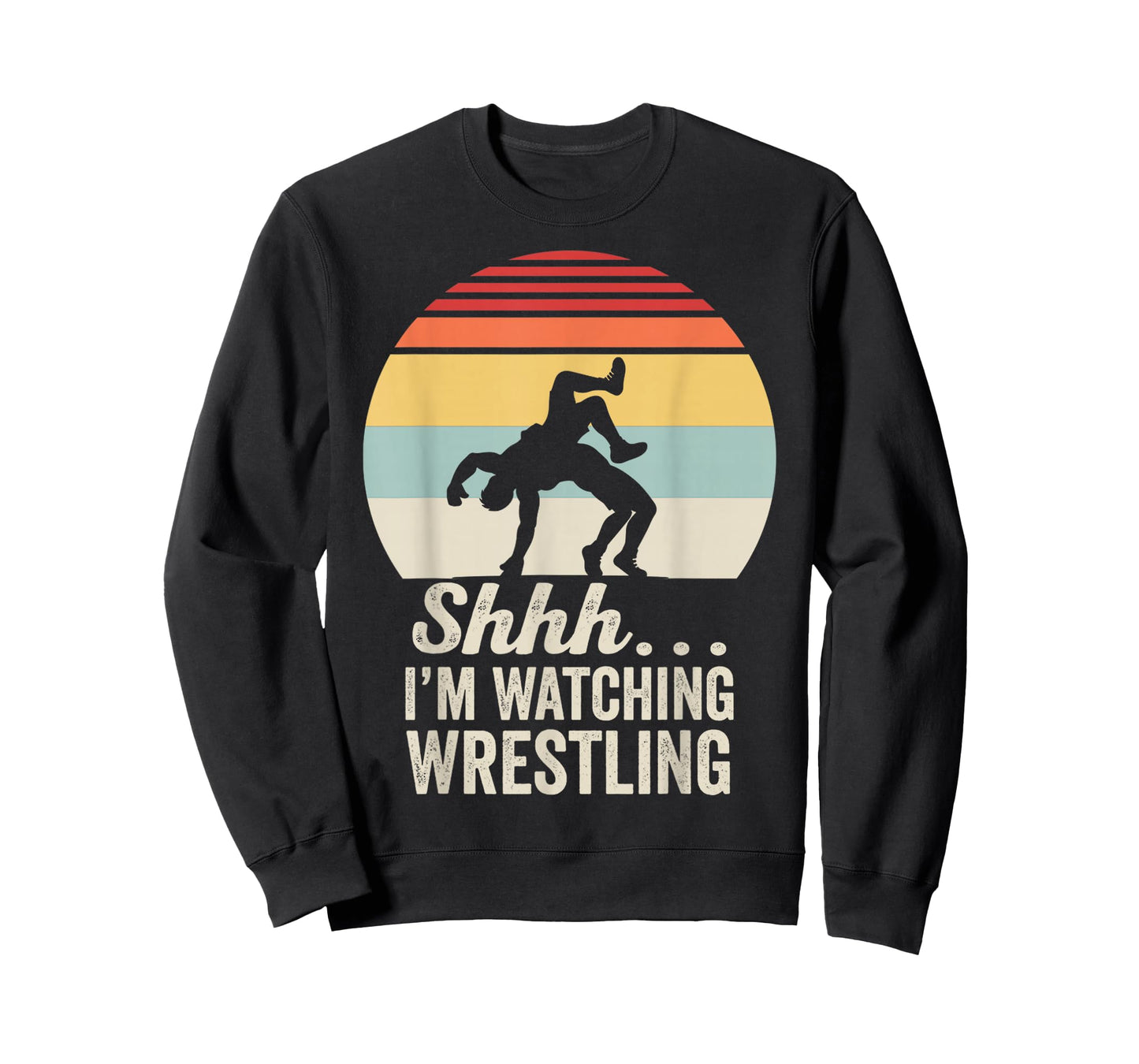 Shhh I'm Watching Wrestling Vintage Style T-Shirt