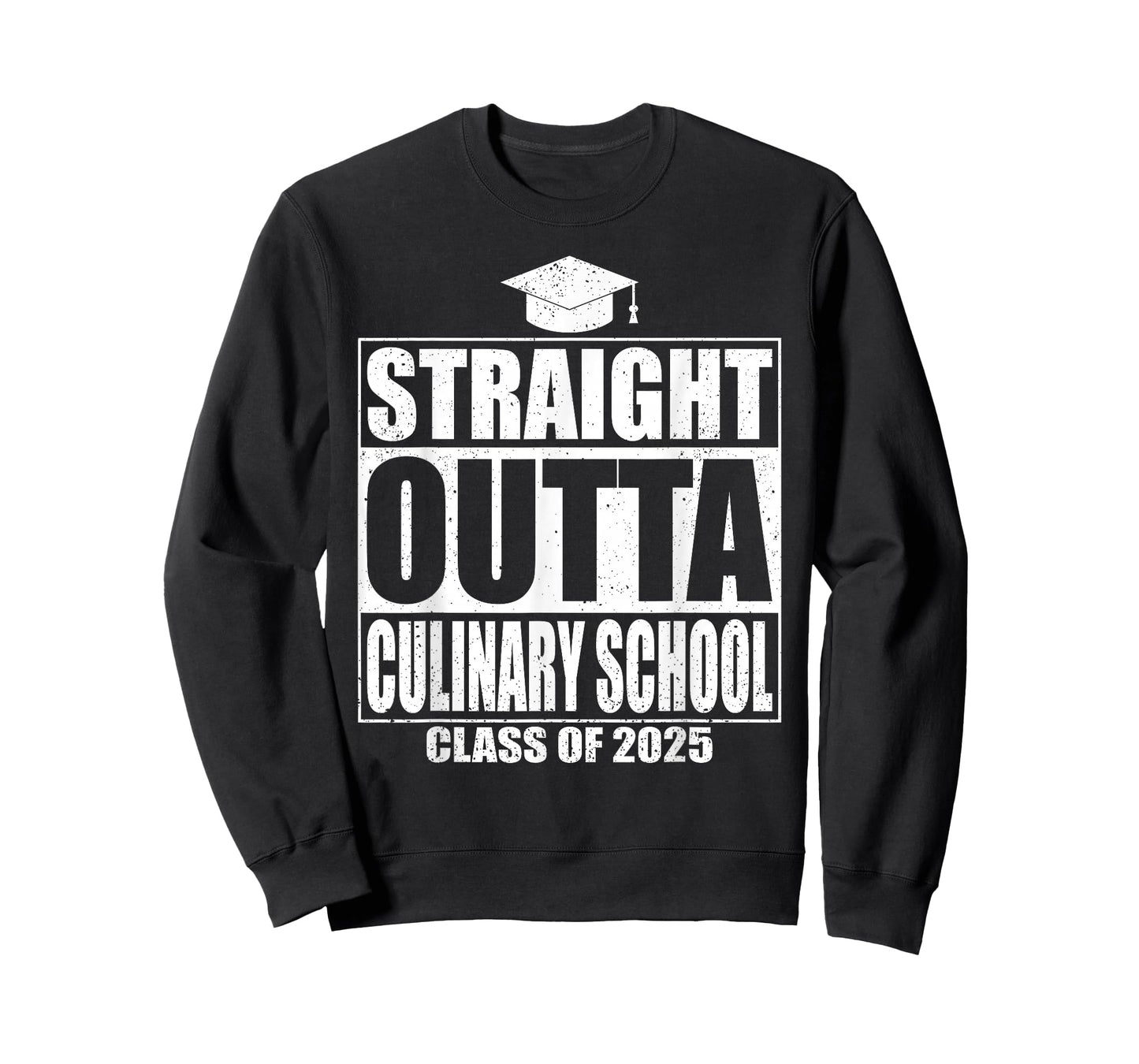 Straight Outta Culinary School Graduation Idea Class Of 2025 T-Shirt