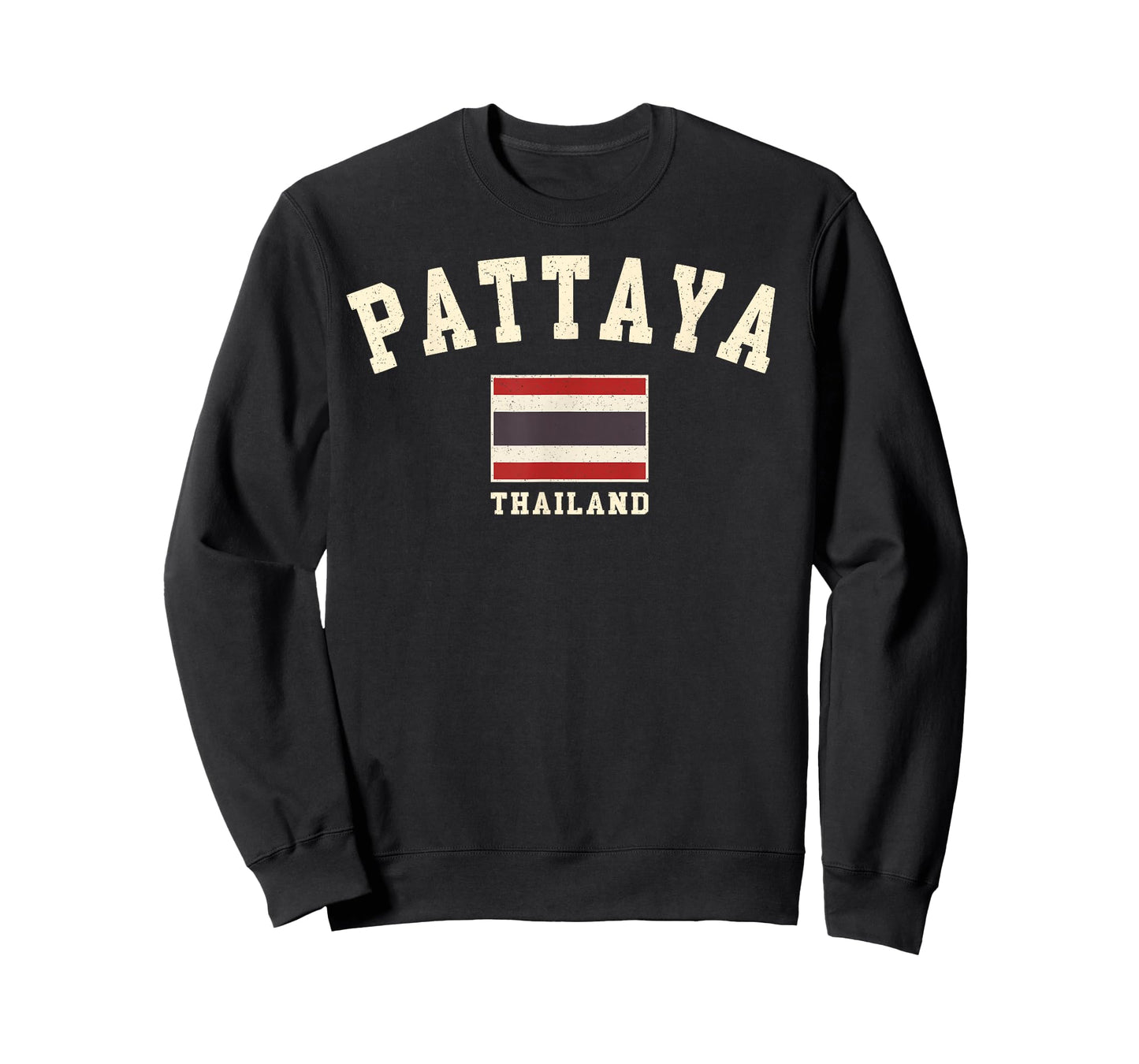 Vintage Pattaya Thailand Thai Flag Souvenir Retro Graphic T-Shirt