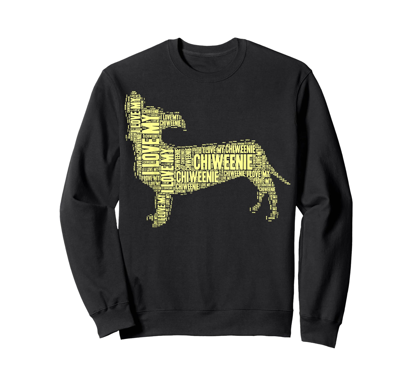 I Love My Chiweenie Word Art Chiweenie Shirt T-Shirt