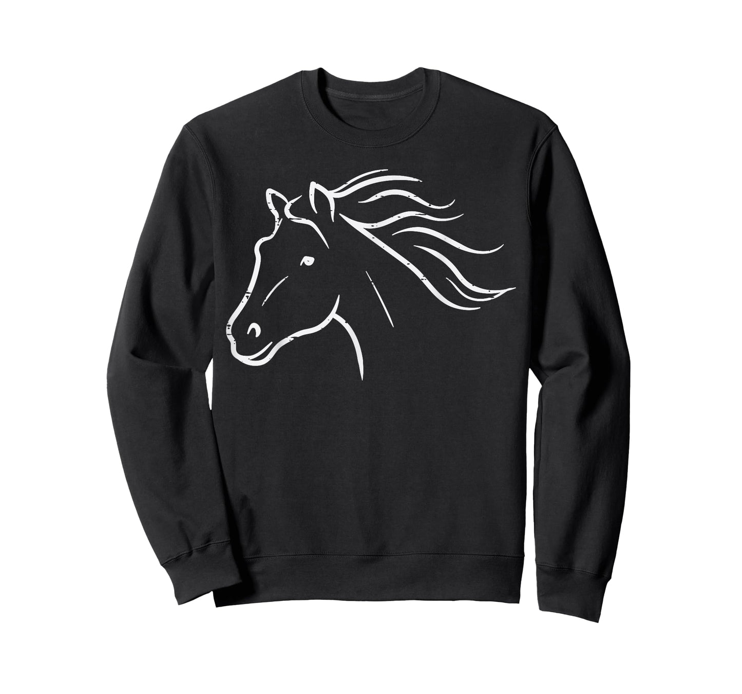 Minimal Horse Head Animal Riding Equestrian Men Women Kids T-Shirt