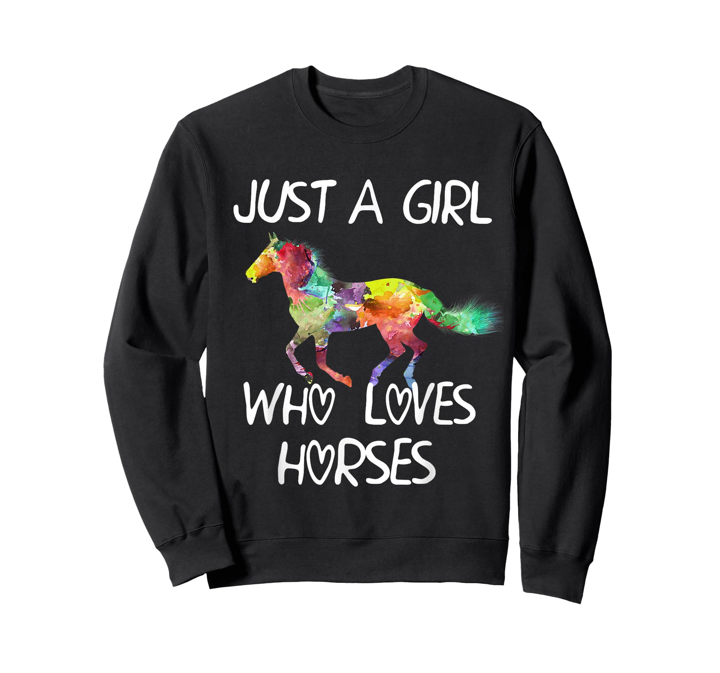 Just A Girl Who Loves Horses Cute Design Beautiful Horse T-Shirt