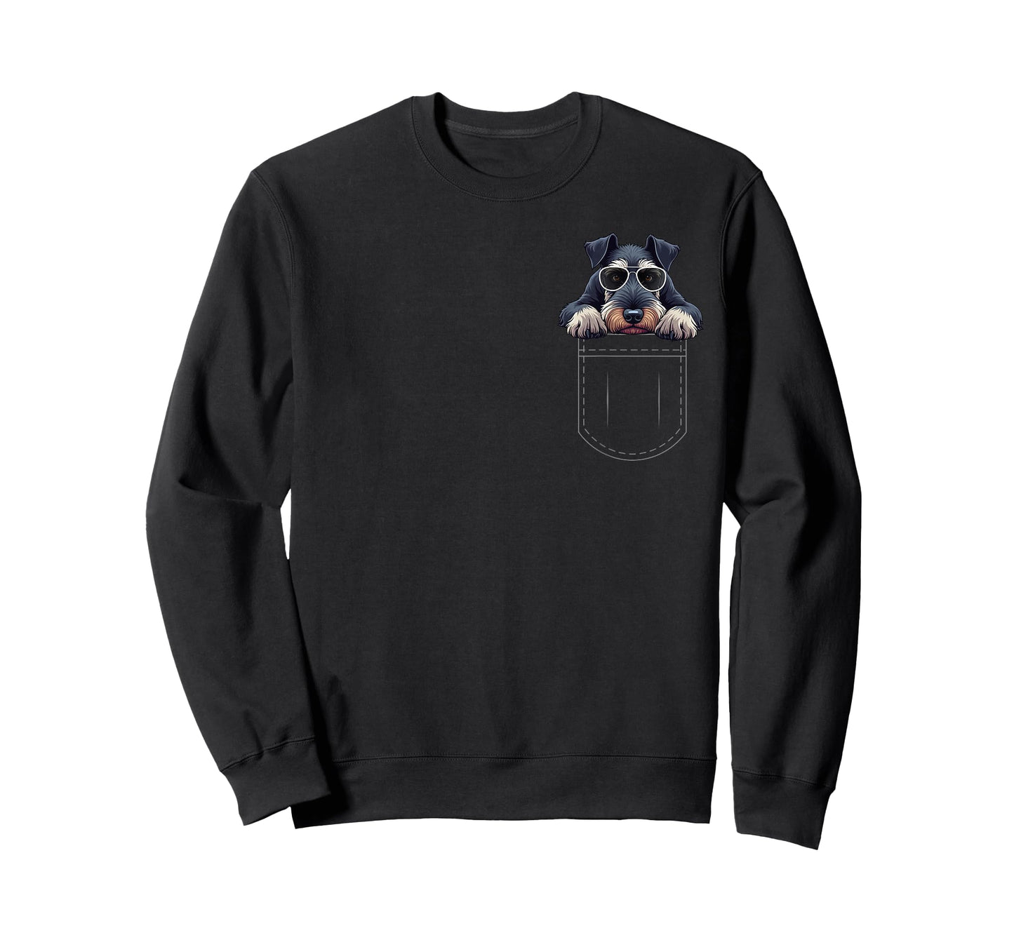 Schnauzer Dog In The Pocket T-Shirt