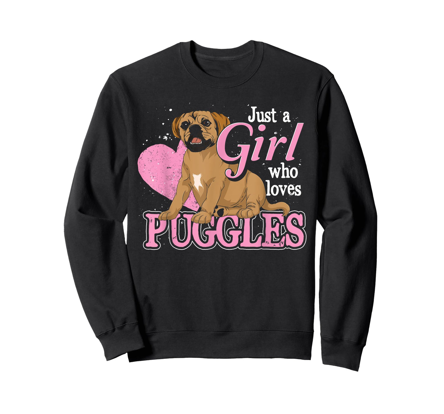 Just A Girl Who Loves Puggles Cute Dog Lover Women Puggle T-Shirt