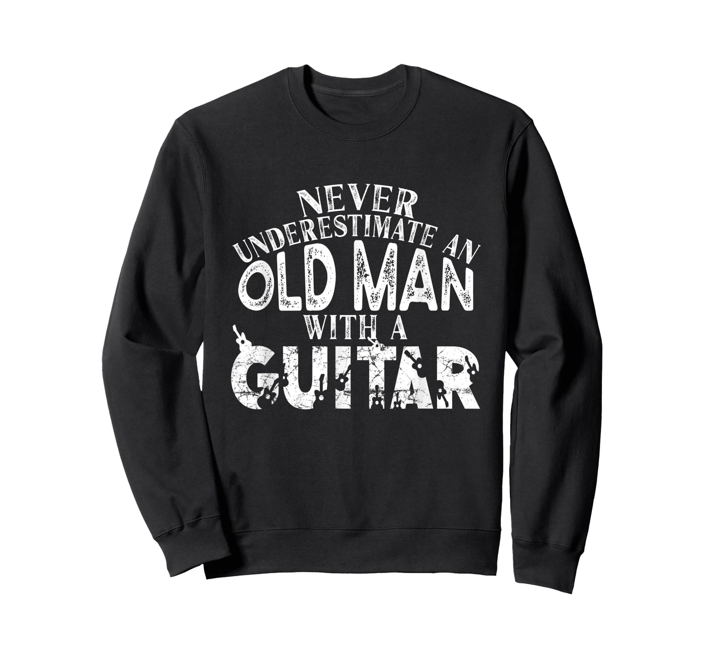 Never Underestimate An Old Man With A Guitar Gift T-Shirt