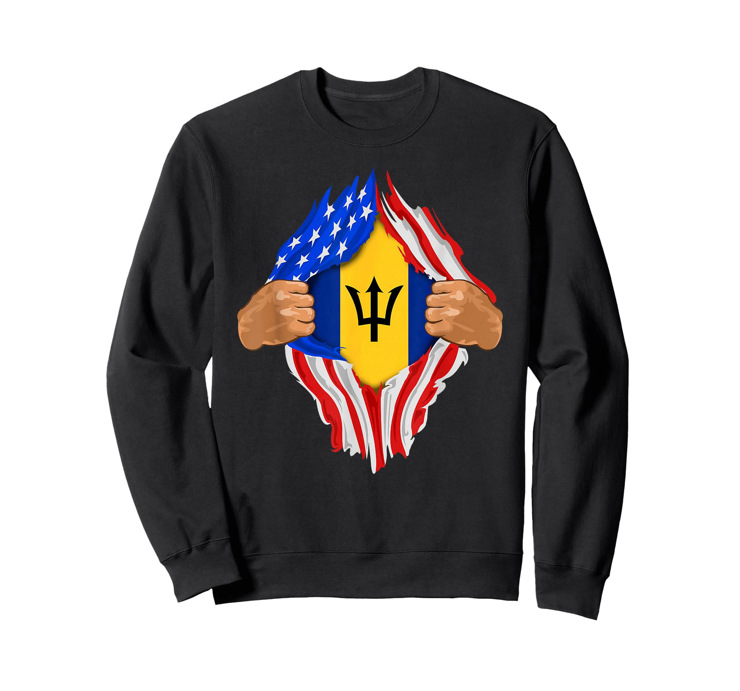 Barbadian Blood Inside Me T-Shirt | Barbados Flag Gift T-Shirt