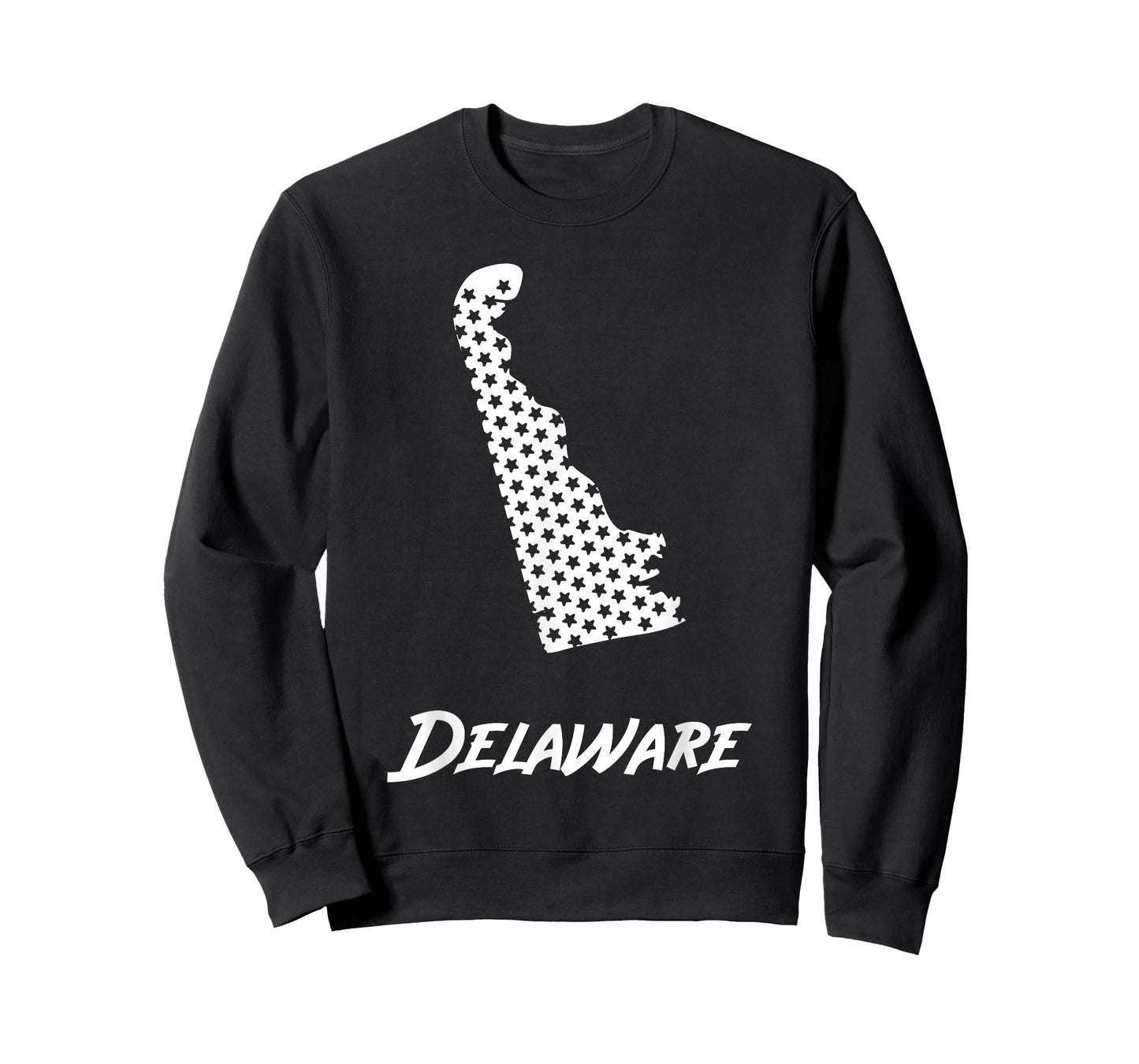Delaware USA State Outline Stars Vintage Retro Design T-Shirt