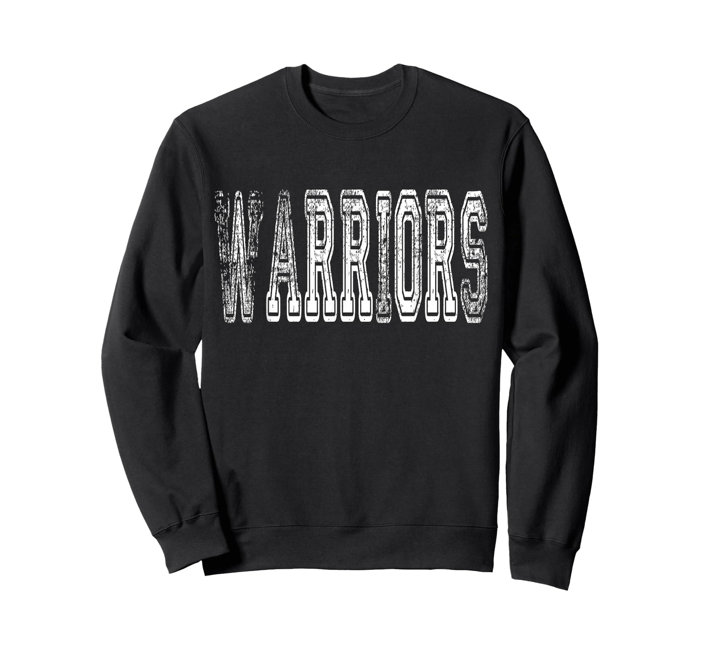 Warriors Mascot Distressed Vintage School Sports Name Fan T-Shirt