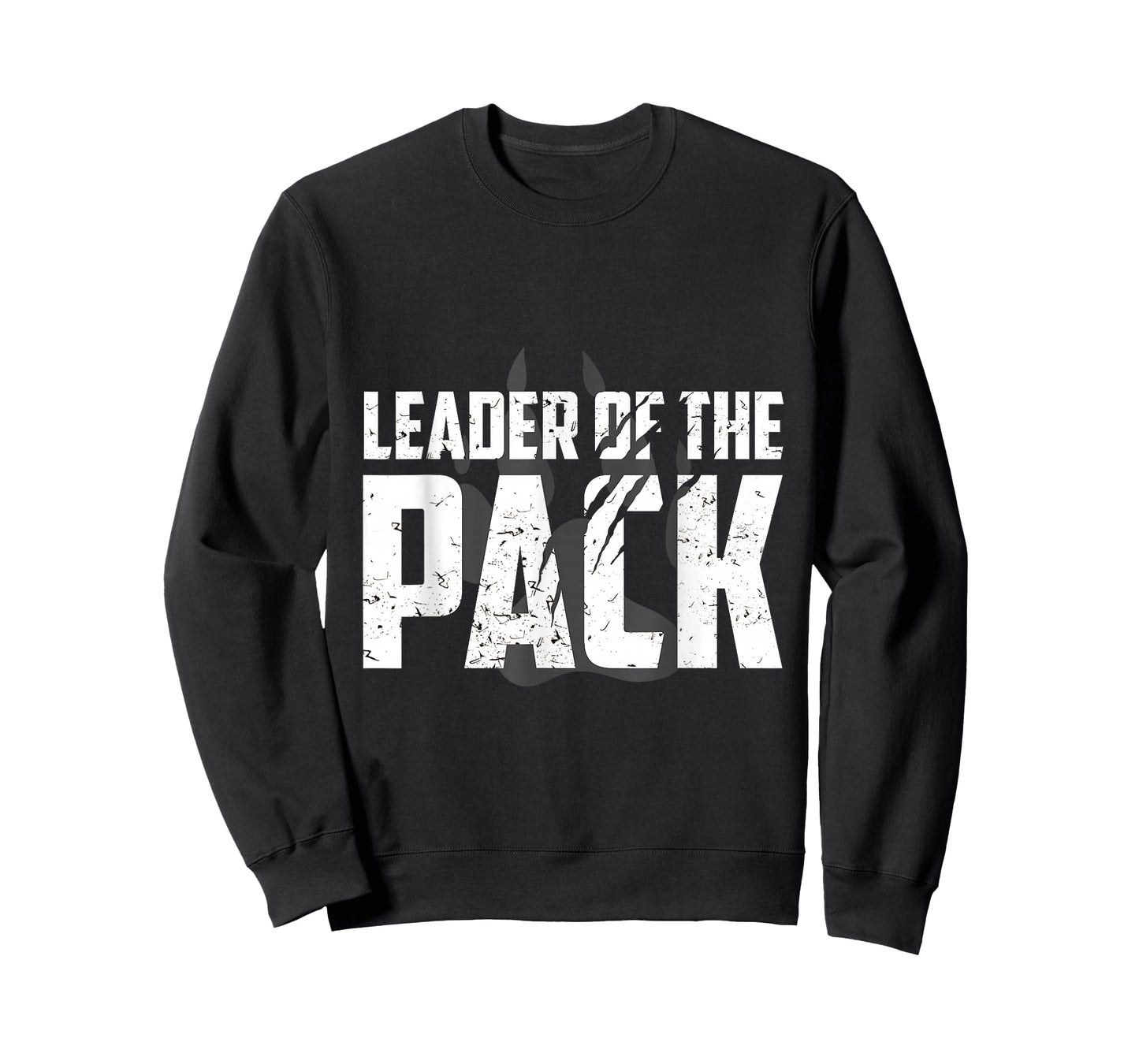 Wolf Pack Gift Design | Leader of The Pack Paw Print Design T-Shirt