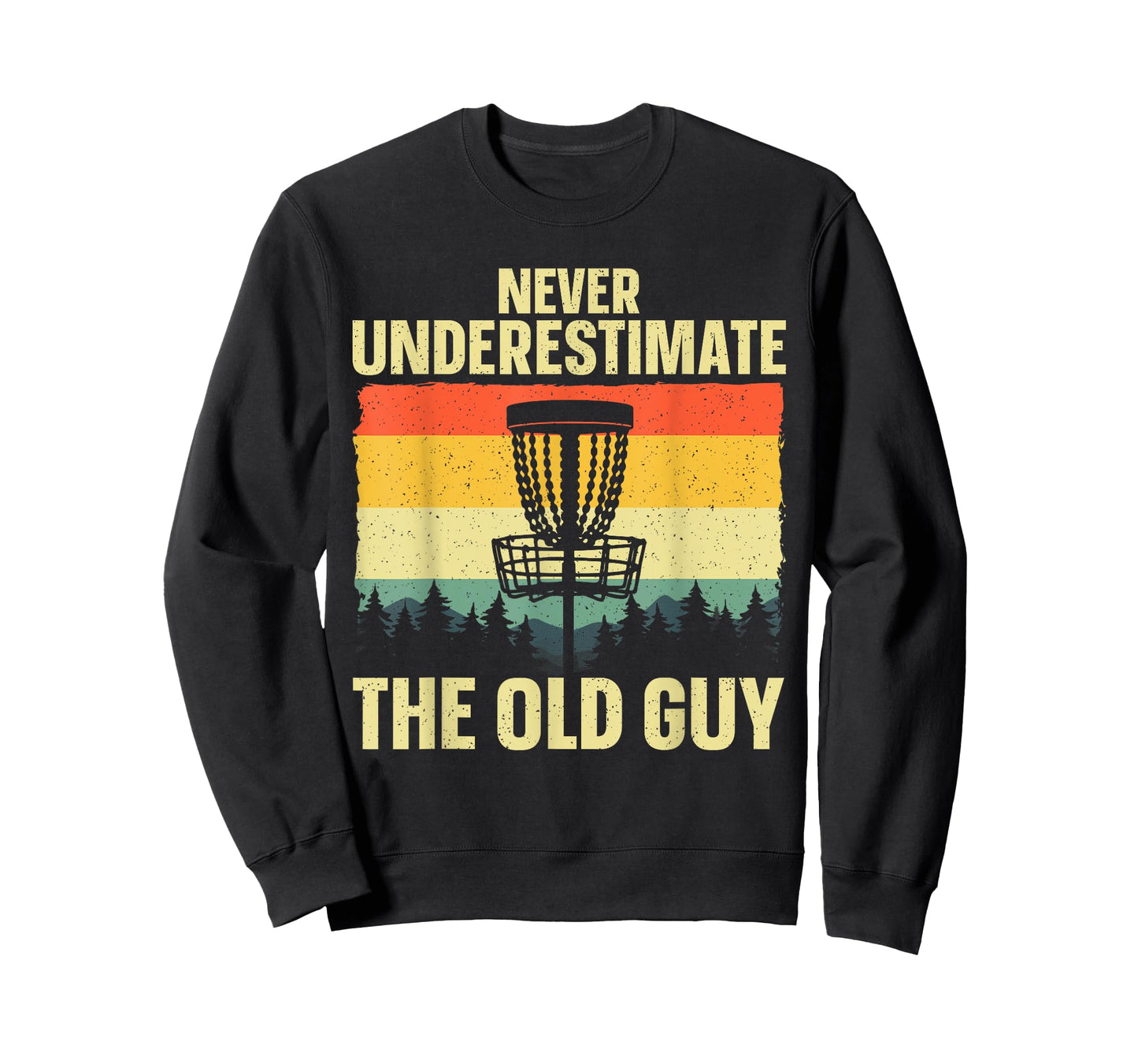Disc Golf Art For Grandpa Men Dad Disc Golf Player Disc Golf T-Shirt