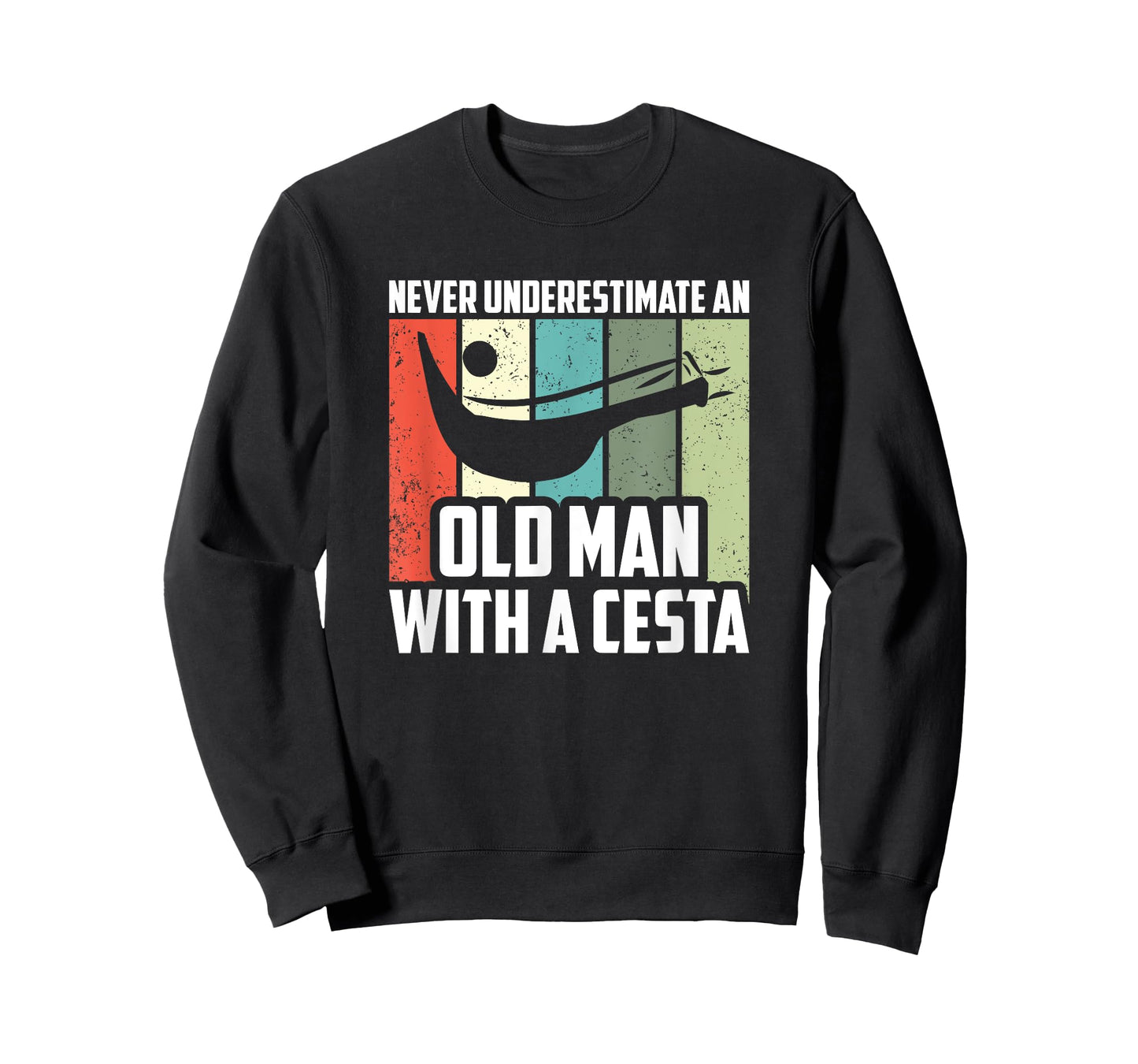 Never Underestimate An Old Man With A Cesta, Jai Alai Player T-Shirt