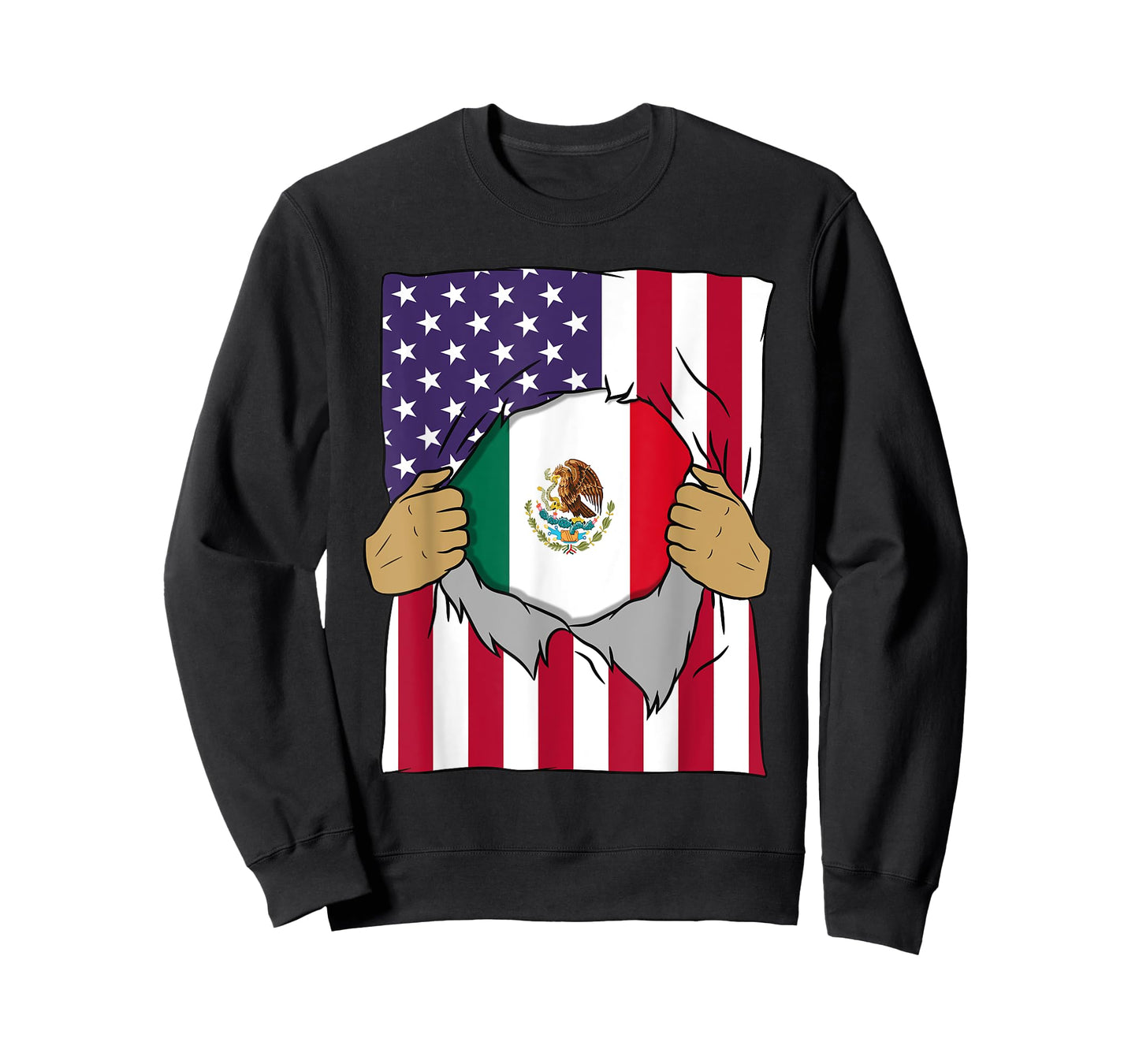 Mexico Flag Blood Inside Me Home Pride Mexican American Gift T-Shirt