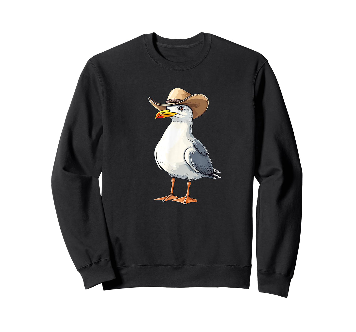 Funny Seagull with Cowboy Hat Costume for Rodeo Lovers T-Shirt