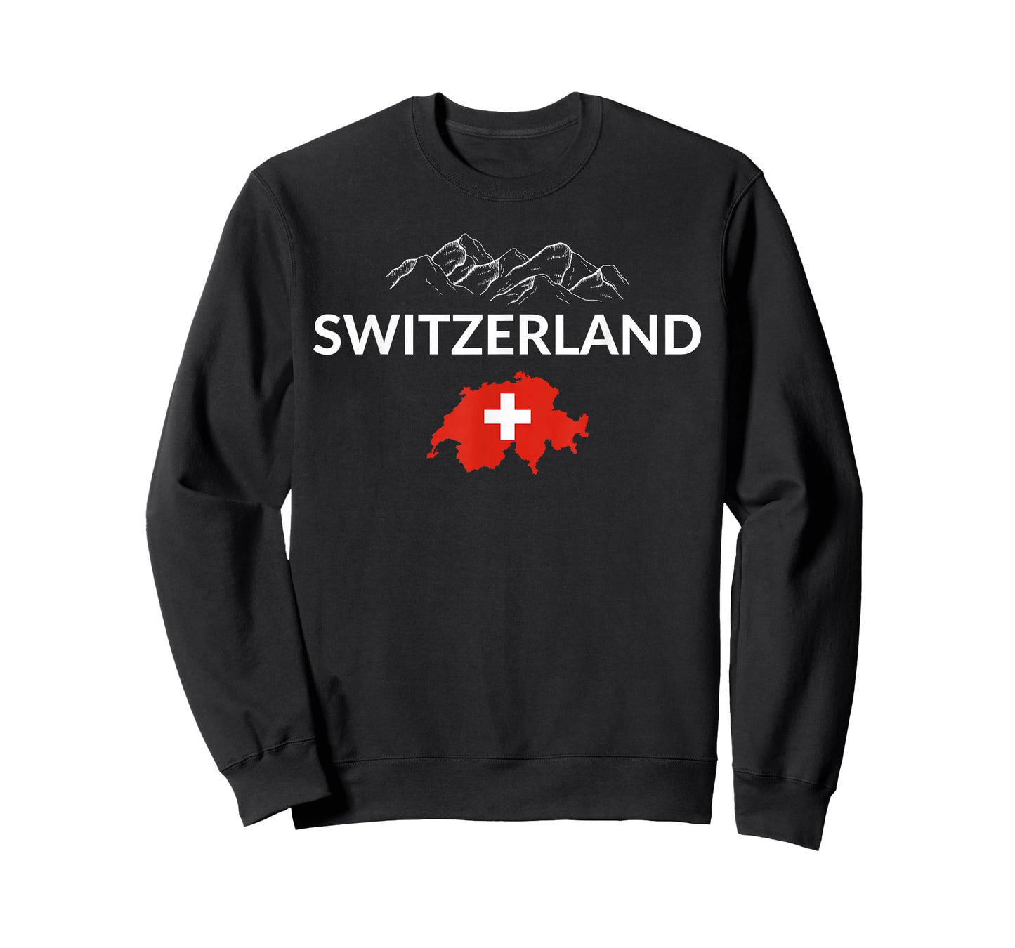 Switzerland Flag Hiking Holiday Switzerland Swiss Flag T-Shirt