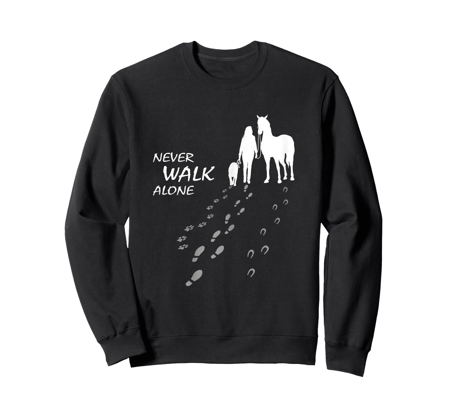 Dog horse - never walk alone - horse fan dog lover T-Shirt
